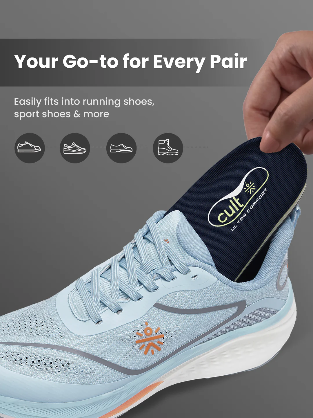 cult Men's Flat Feet- Arch Max Insoles - Image 6