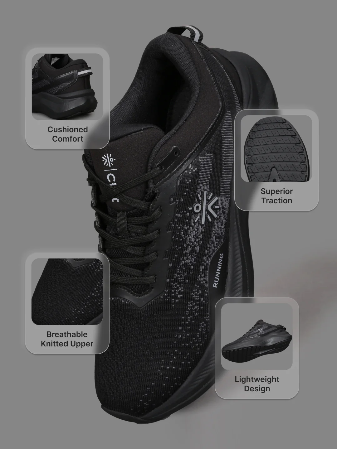 cult Men's Blaze Casual Shoes - Black - Image 4