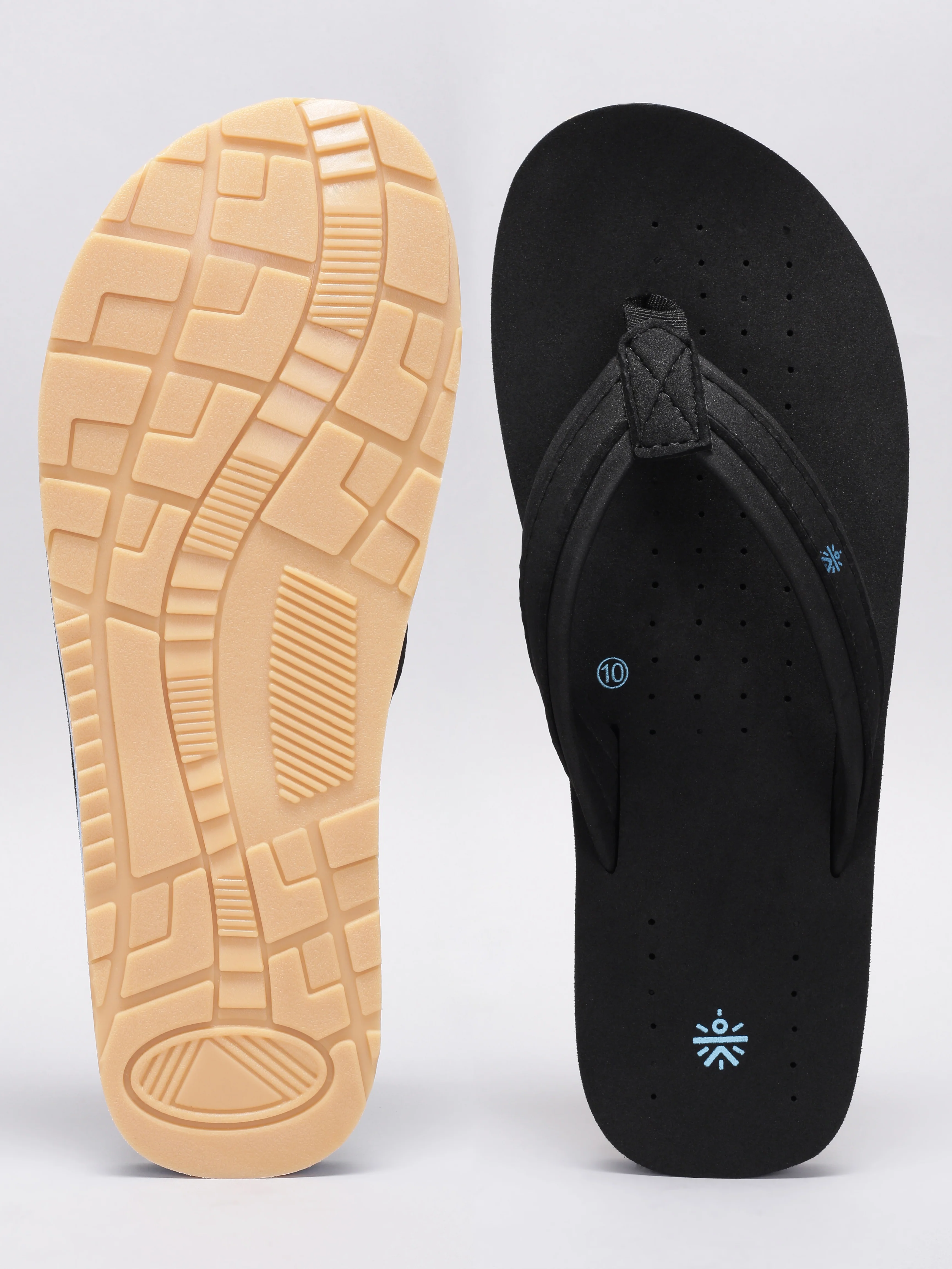 cult Men's Breez Flip Flops - Black - Image 6