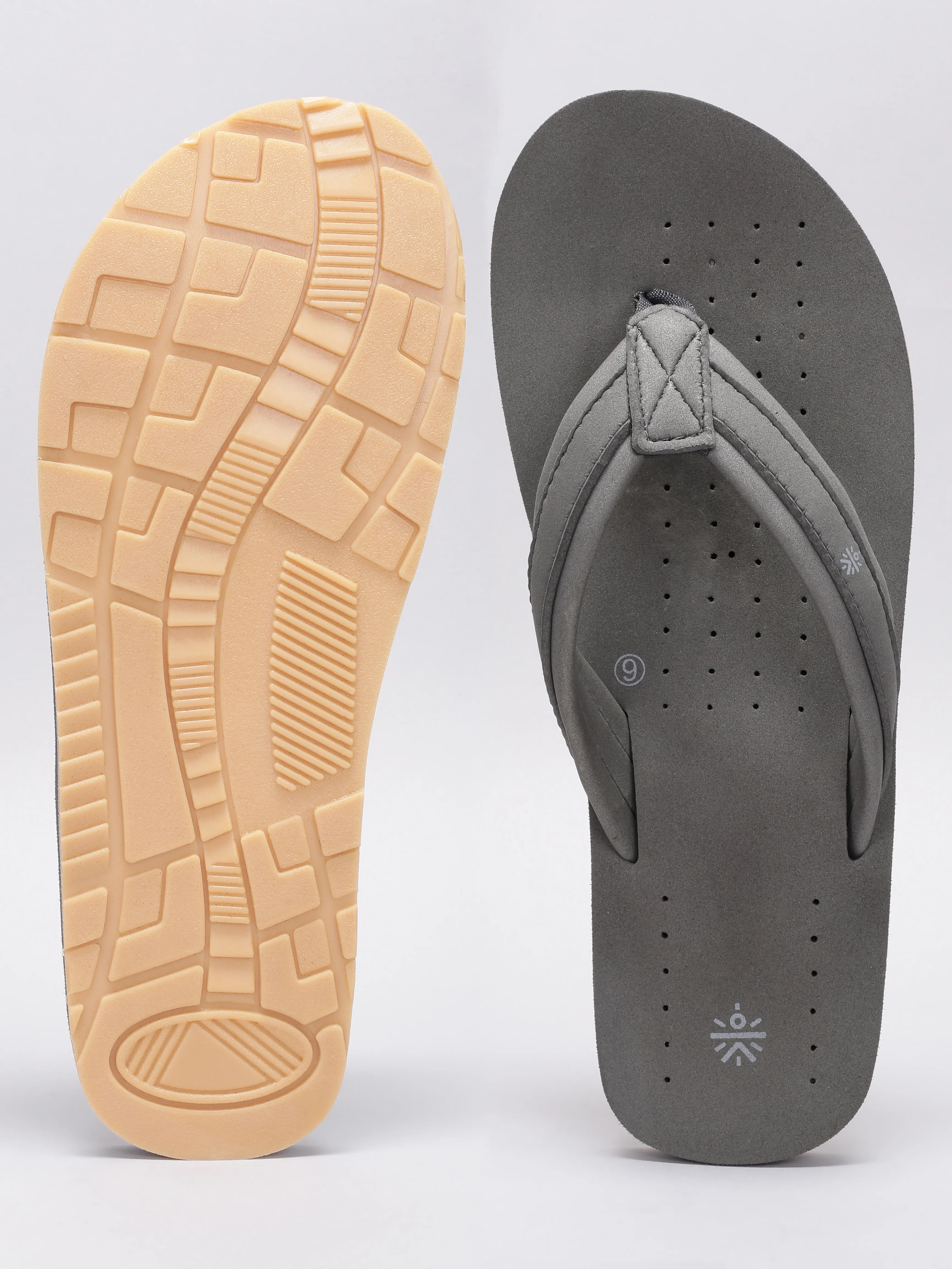 cult Men's Breez Flip Flops - Grey - Image 6