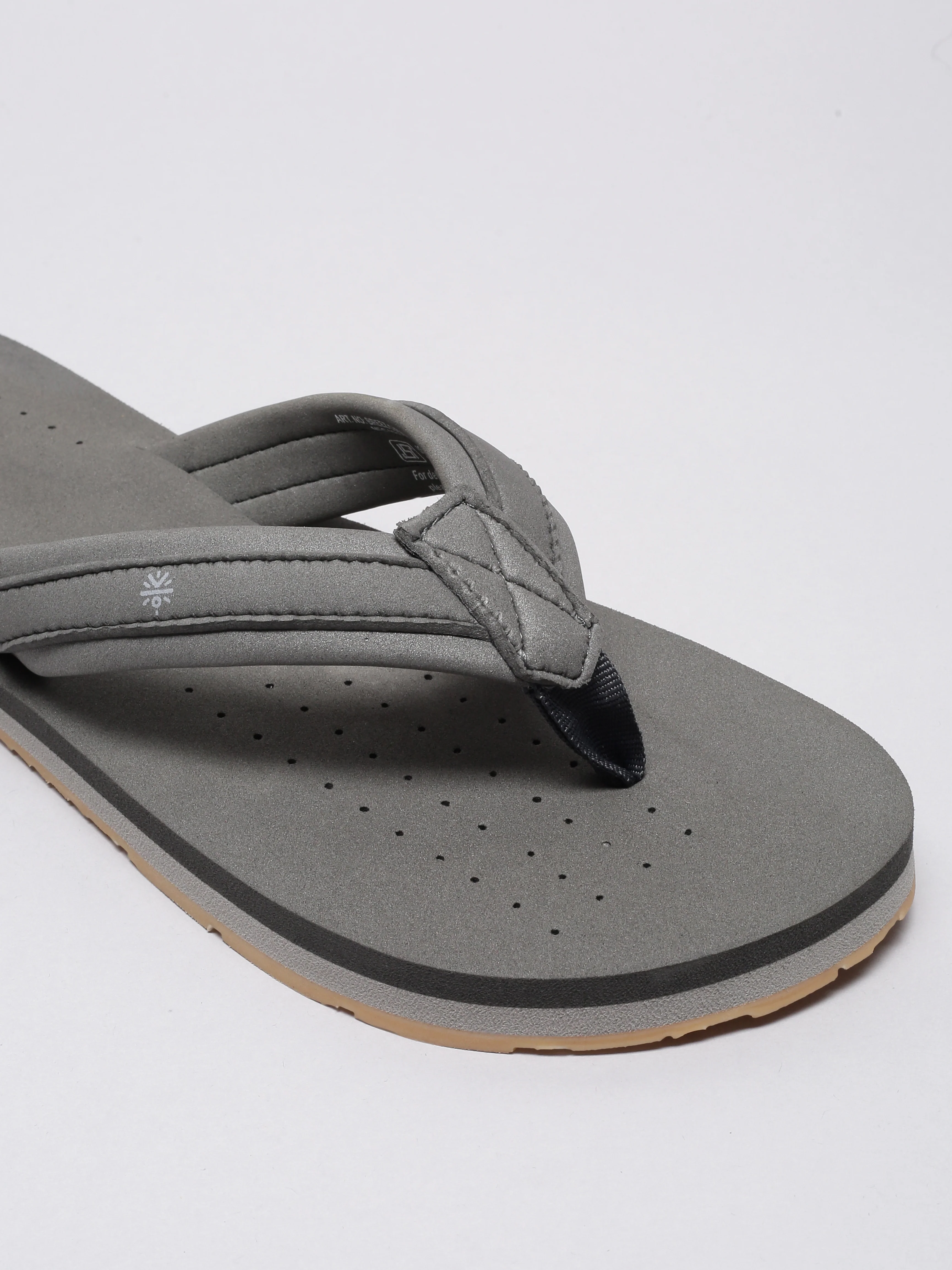cult Men's Breez Flip Flops - Grey - Image 9