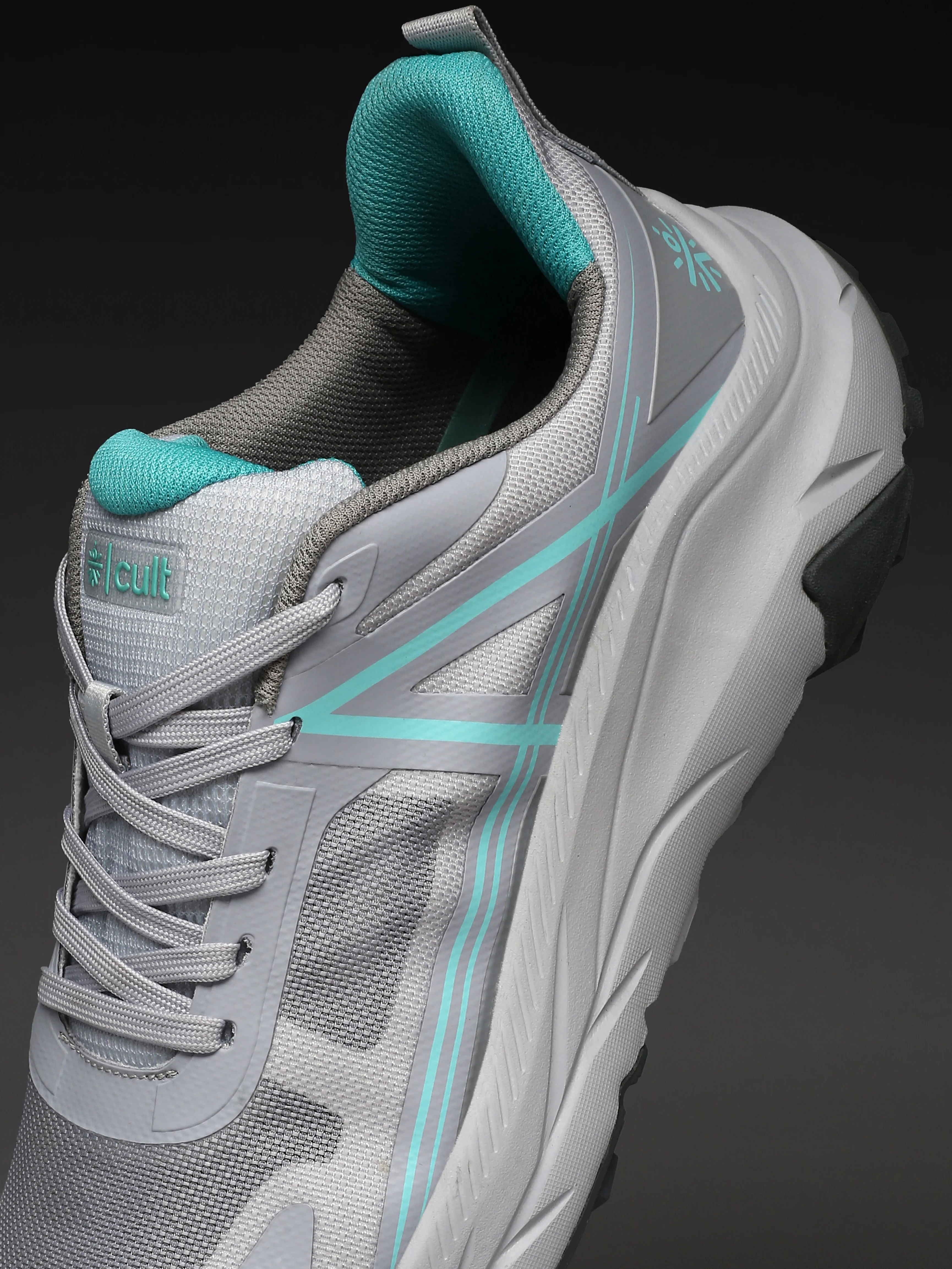 cult Men's Drift Outdoor Shoes - L.Grey/Sea Green - Image 11