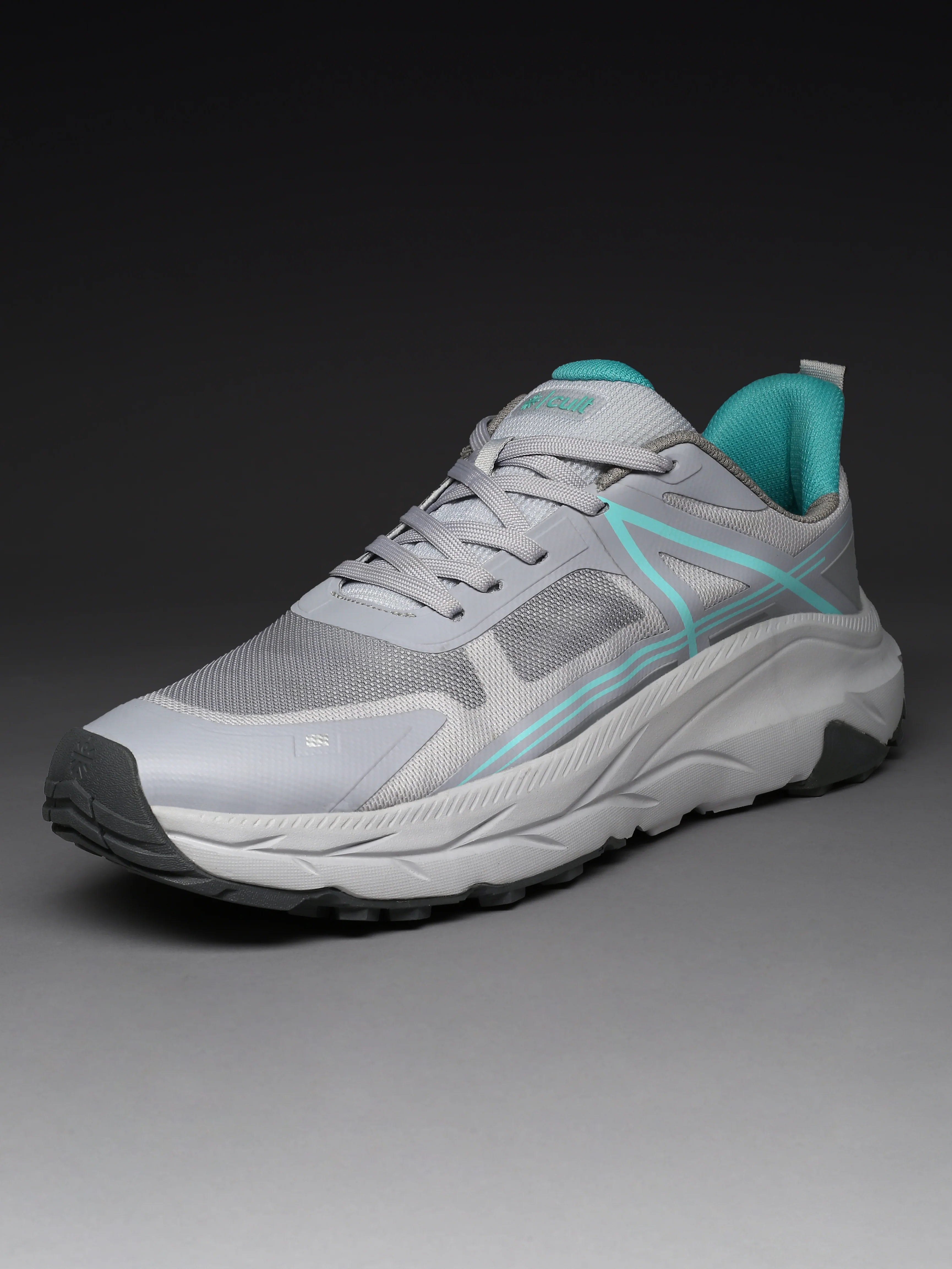 cult Men's Drift Outdoor Shoes - L.Grey/Sea Green - Image 4