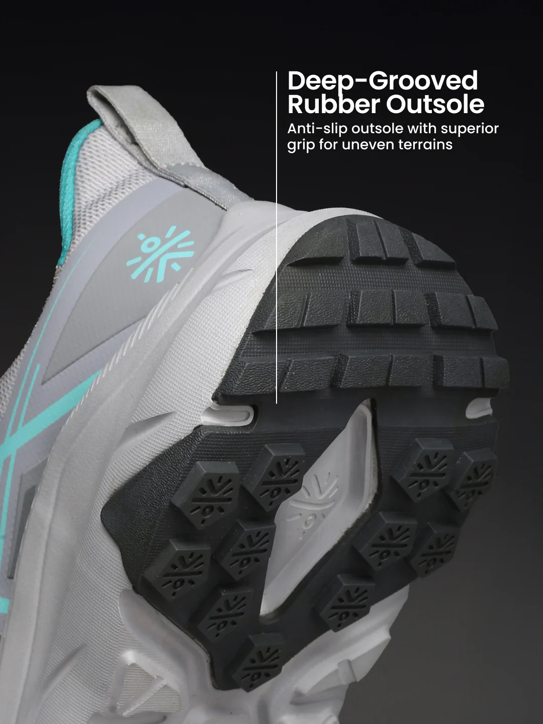 cult Men's Drift Outdoor Shoes - L.Grey/Sea Green - Image 6