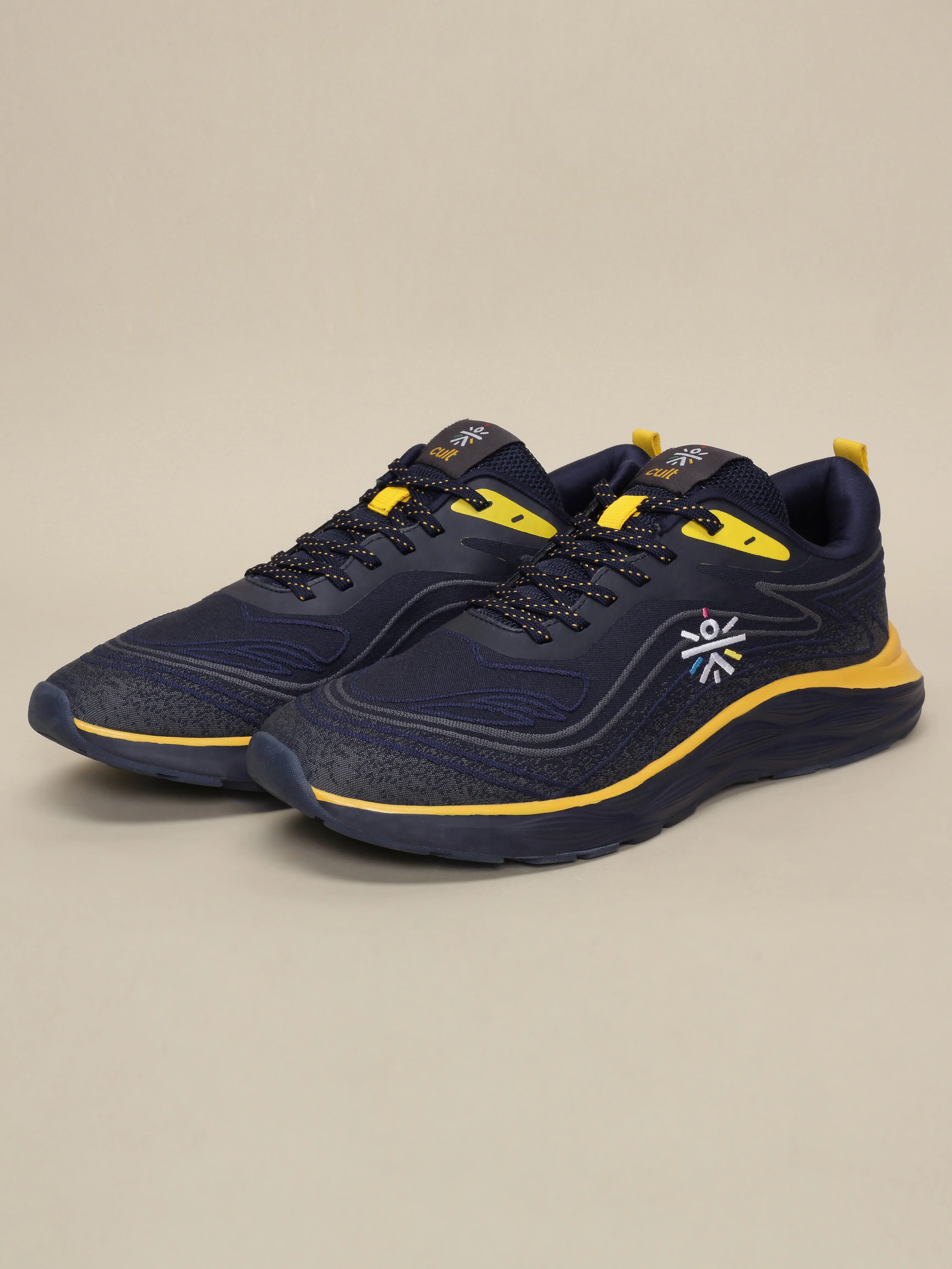 cult Men's DynamicWave Running Shoes - Navy - Image 3