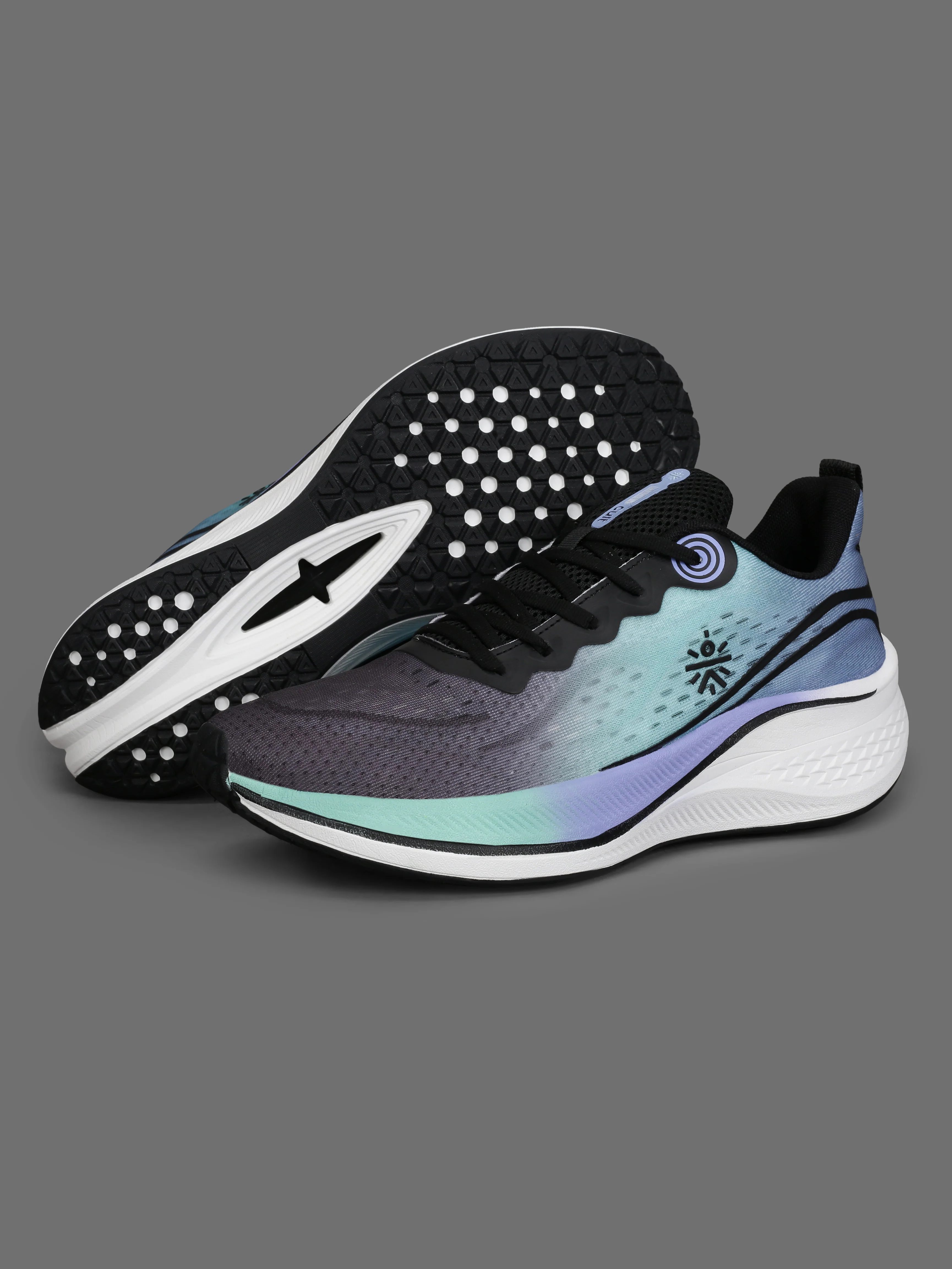 cult Men's Dynex Running Shoes - Black/Indigo Blue - Image 12