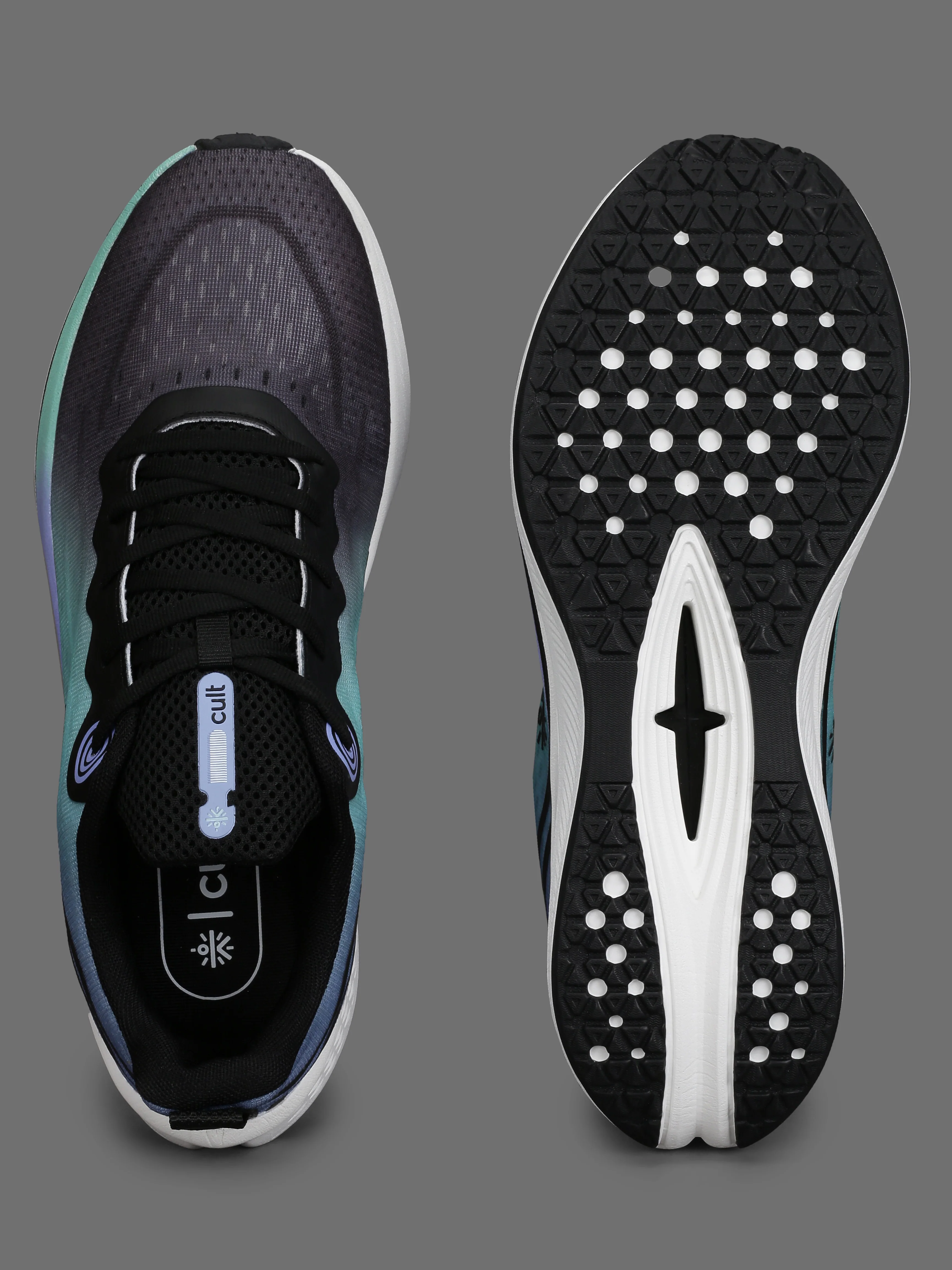 cult Men's Dynex Running Shoes - Black/Indigo Blue - Image 6