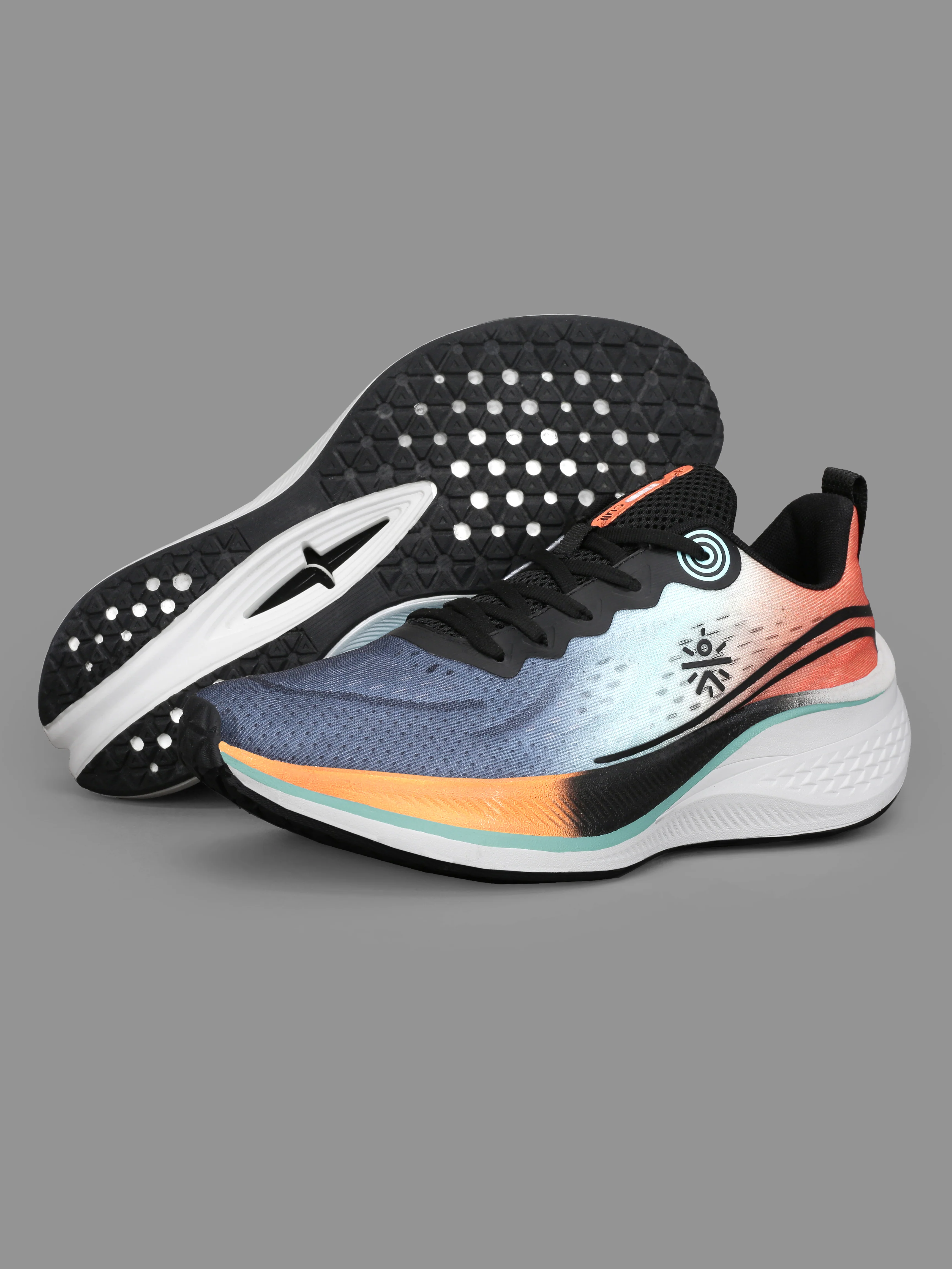 cult Men's Dynex Running Shoes - Black/Orange - Image 10