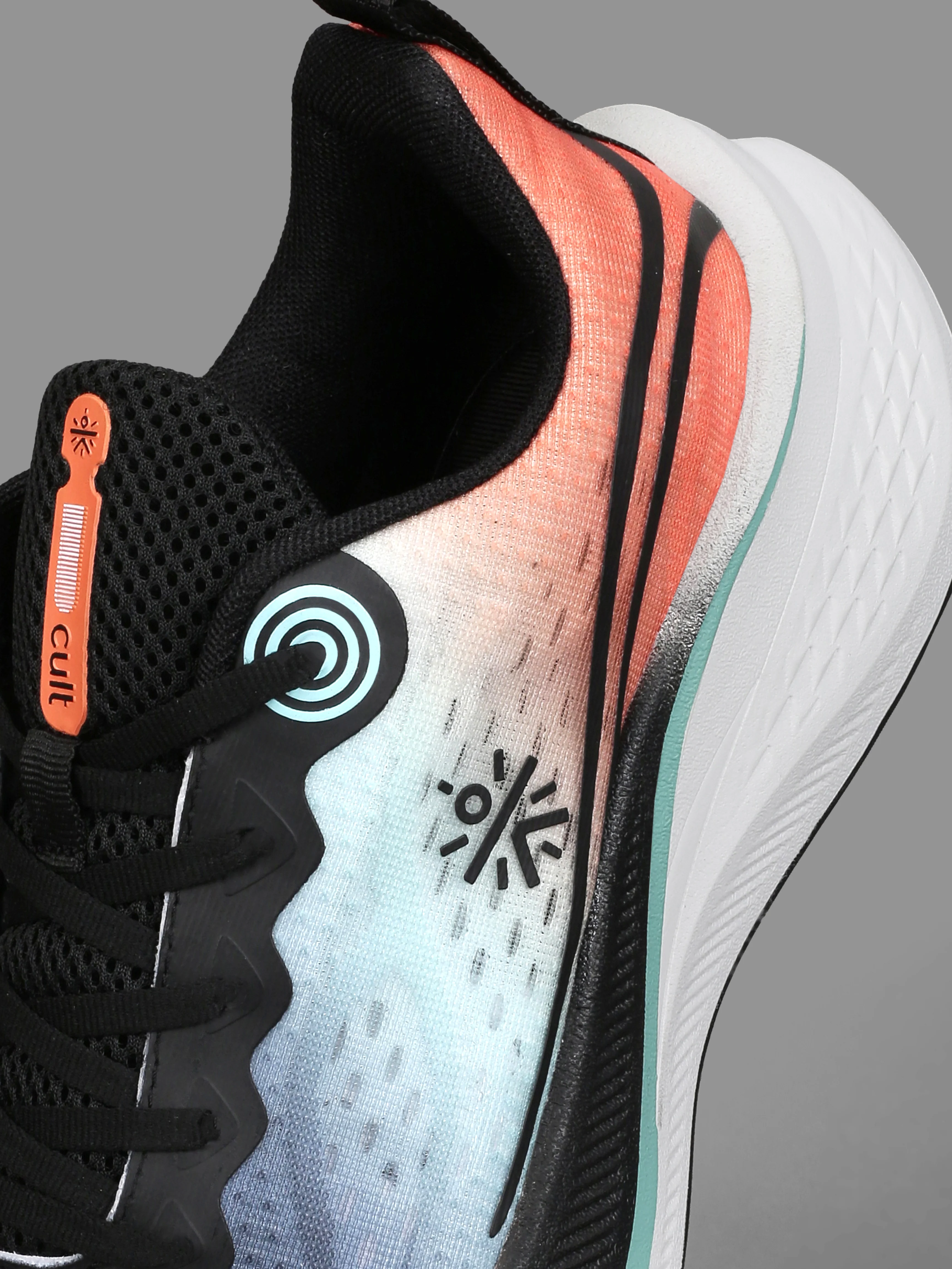 cult Men's Dynex Running Shoes - Black/Orange - Image 13