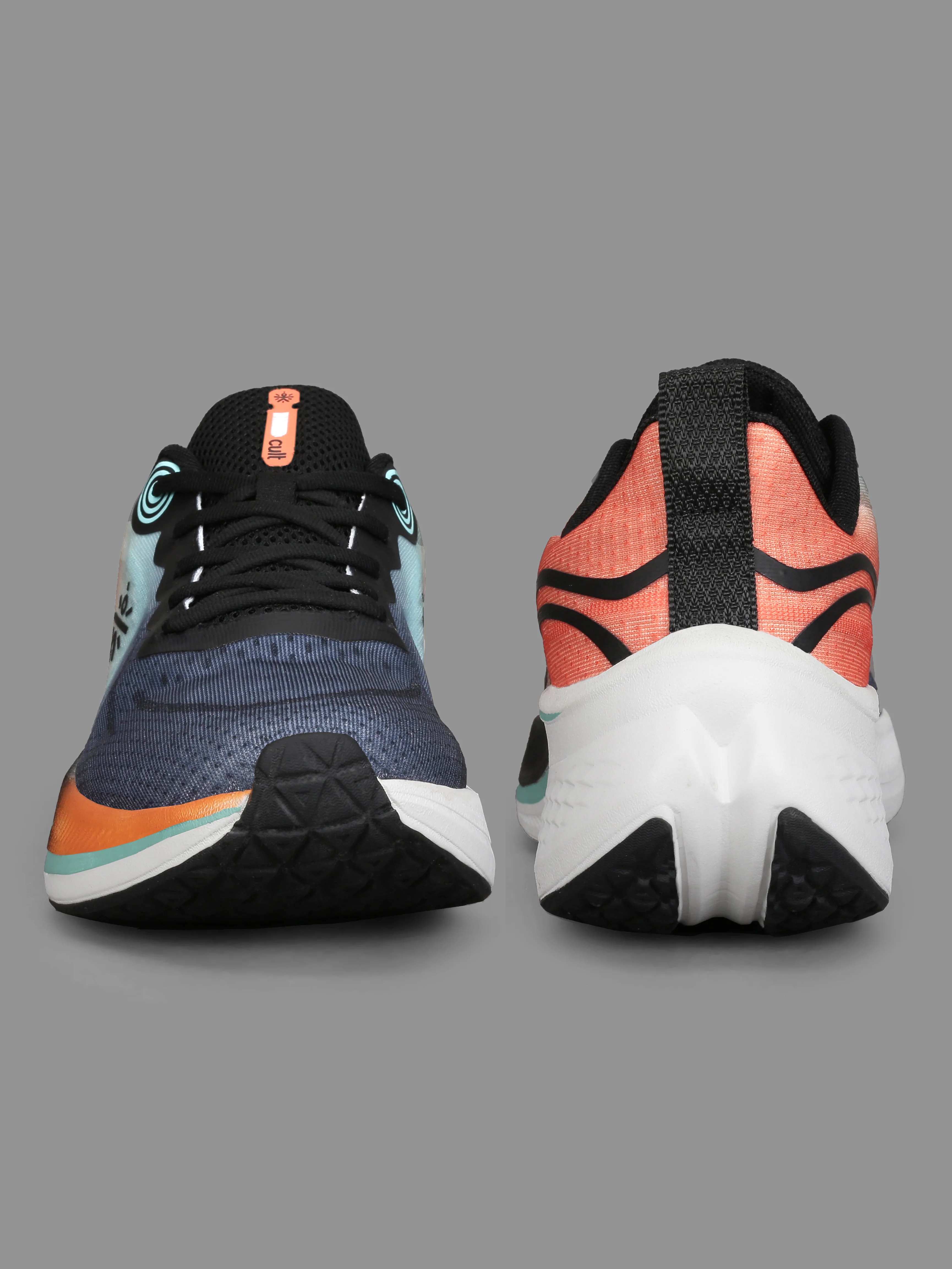 cult Men's Dynex Running Shoes - Black/Orange - Image 8