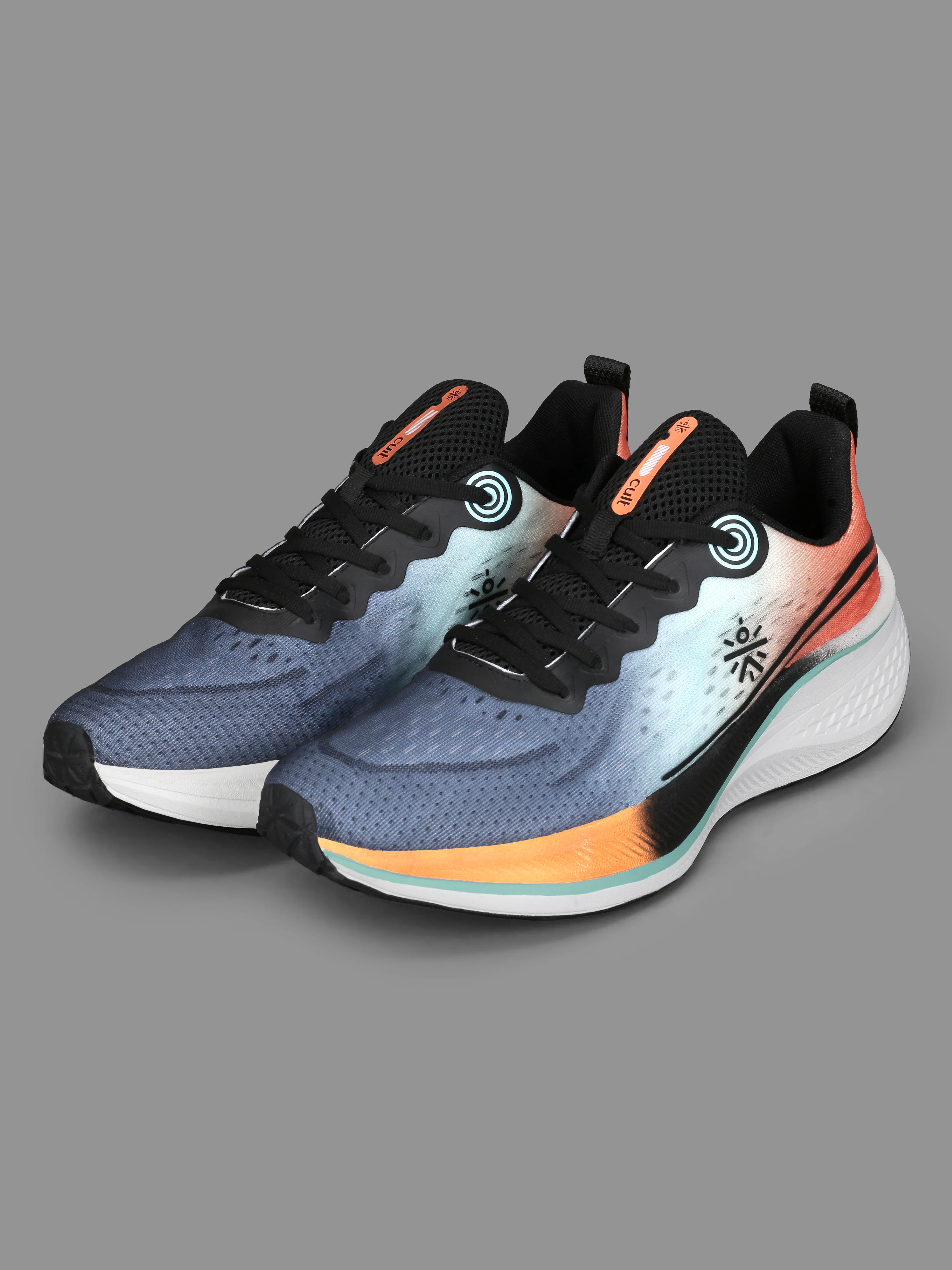 cult Men's Dynex Running Shoes - Black/Orange - Image 9