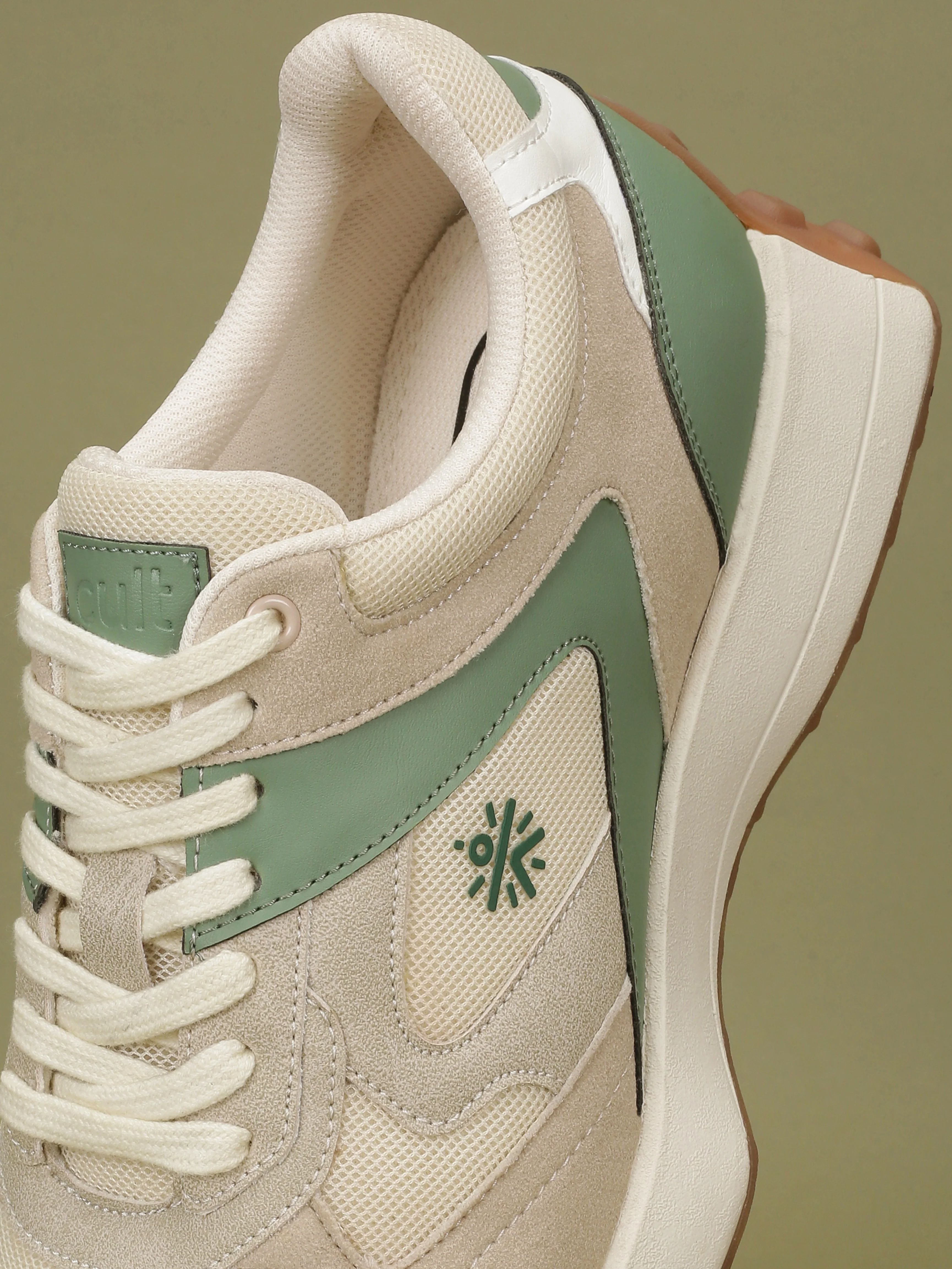 cult Men's EasyBreezy Sneakers - Beige/Olive - Image 10