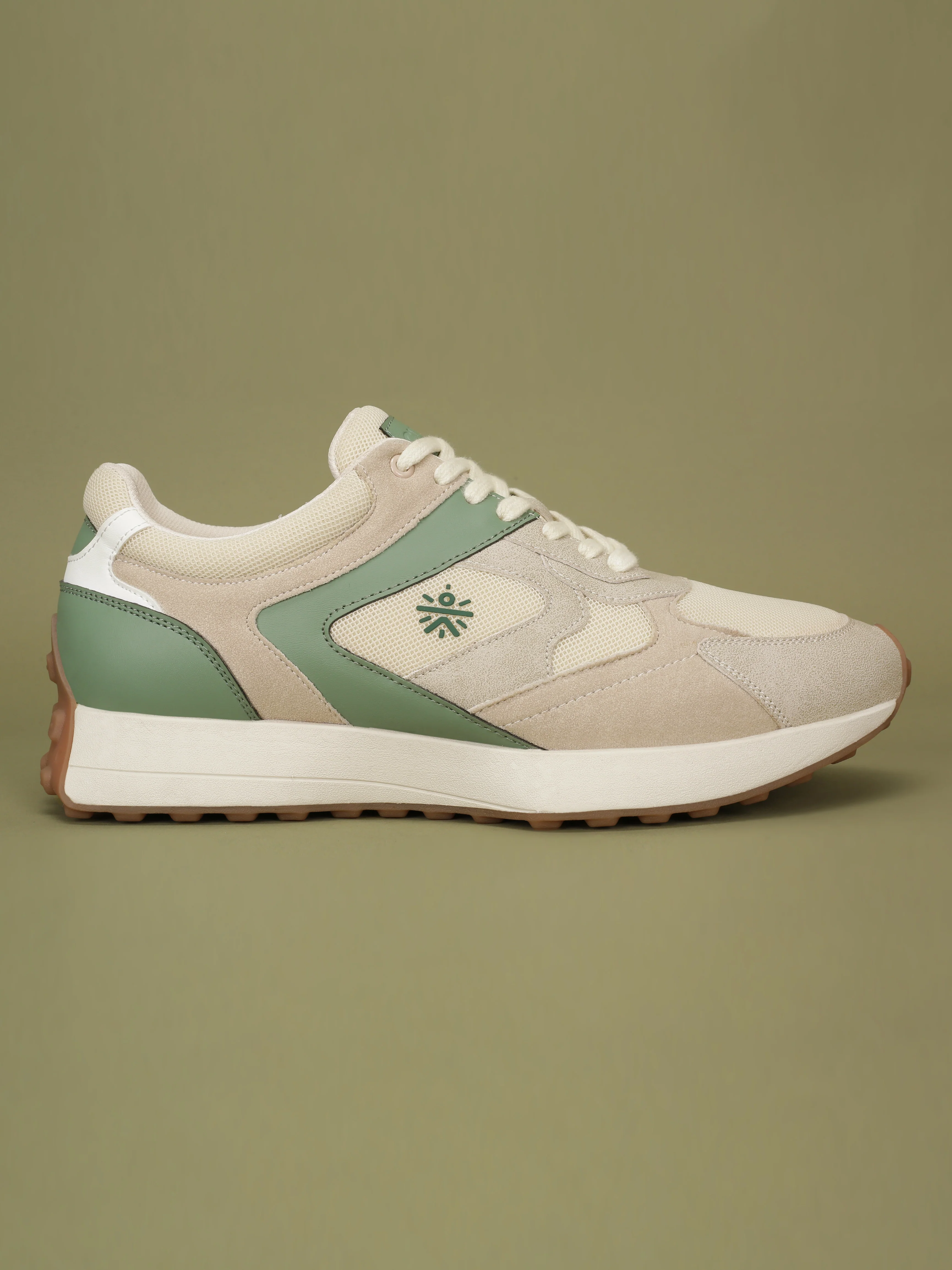 cult Men's EasyBreezy Sneakers - Beige/Olive - Image 3