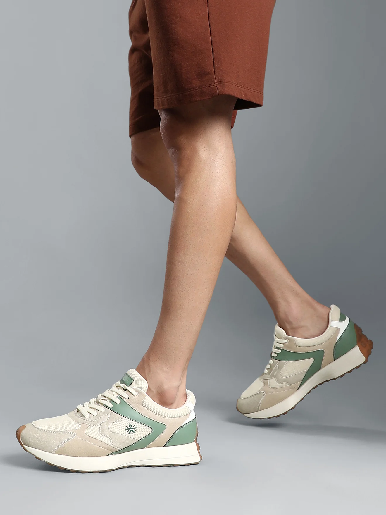 cult Men's EasyBreezy Sneakers - Beige/Olive - Image 6