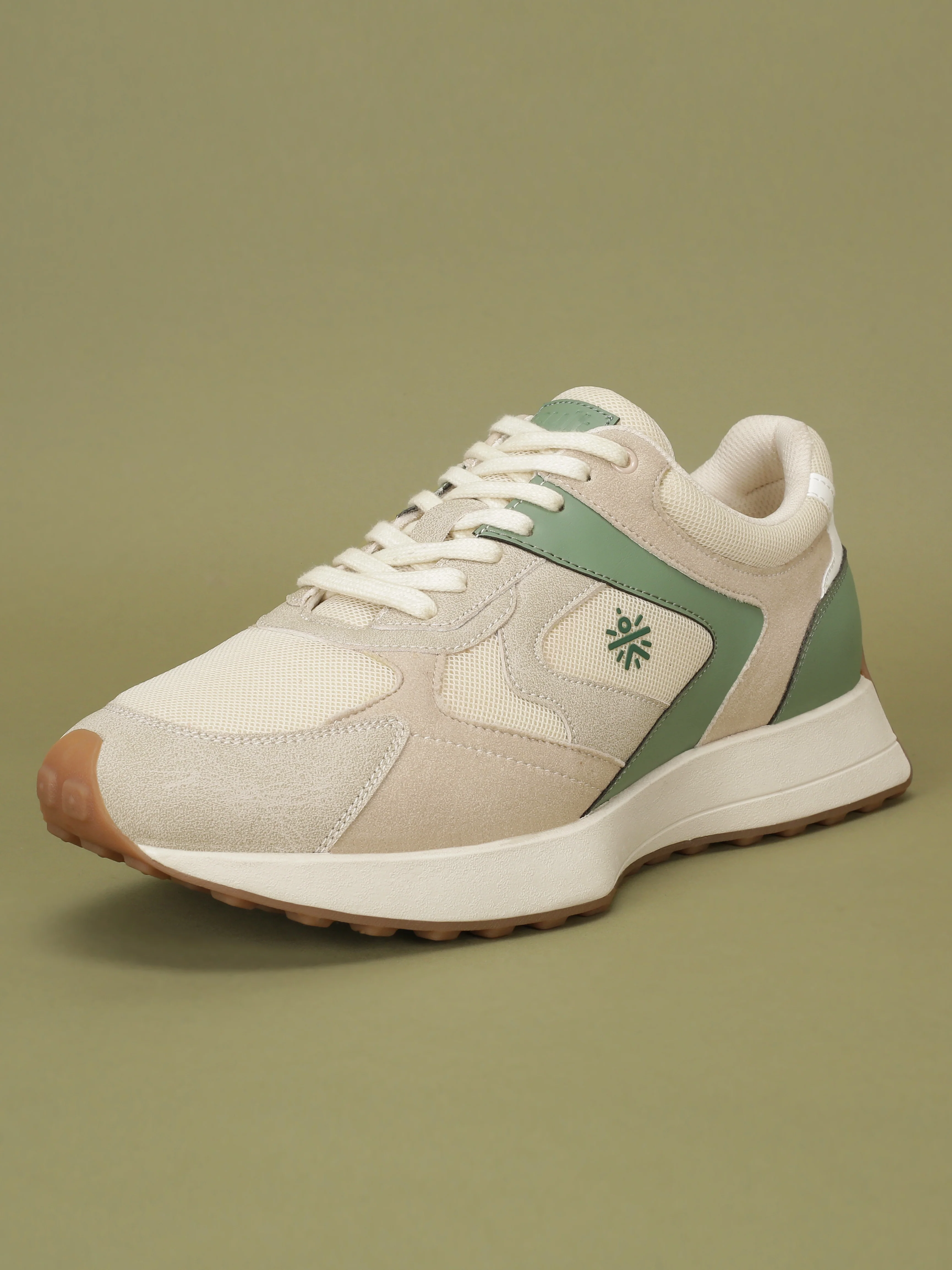 cult Men's EasyBreezy Sneakers - Beige/Olive - Image 7