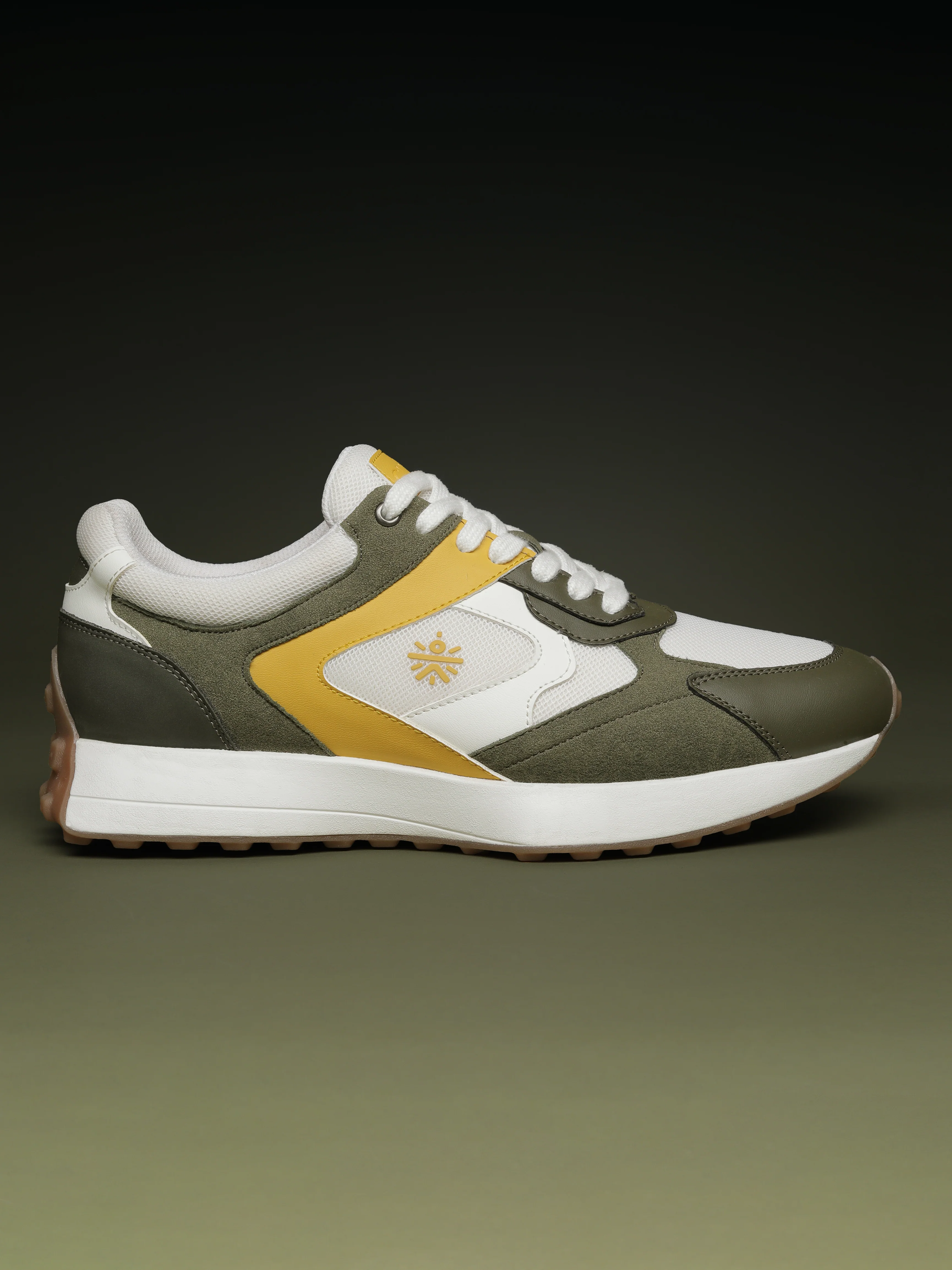 cult Men's EasyBreezy Sneakers - White/Olive - Image 3