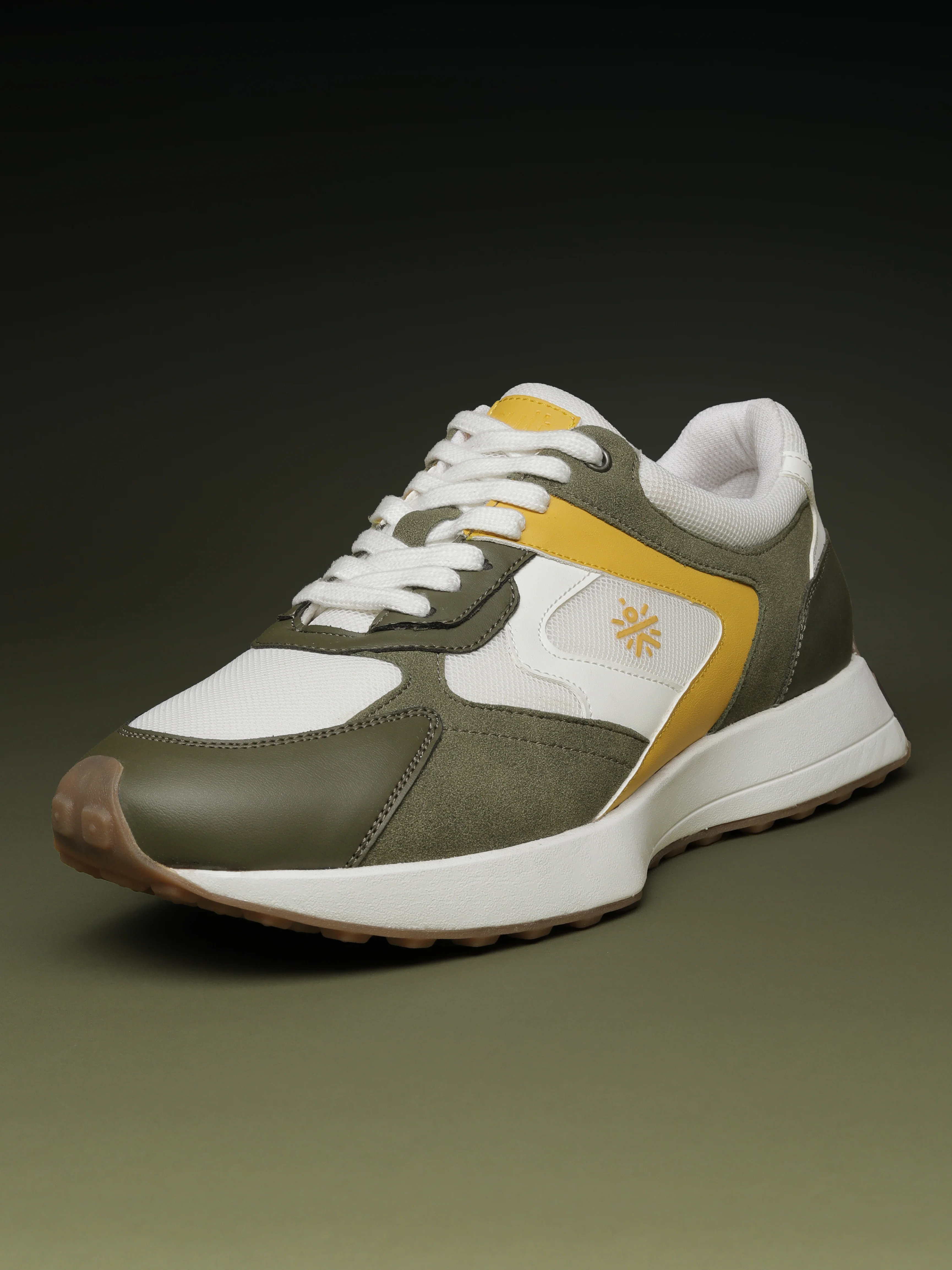 cult Men's EasyBreezy Sneakers - White/Olive - Image 7
