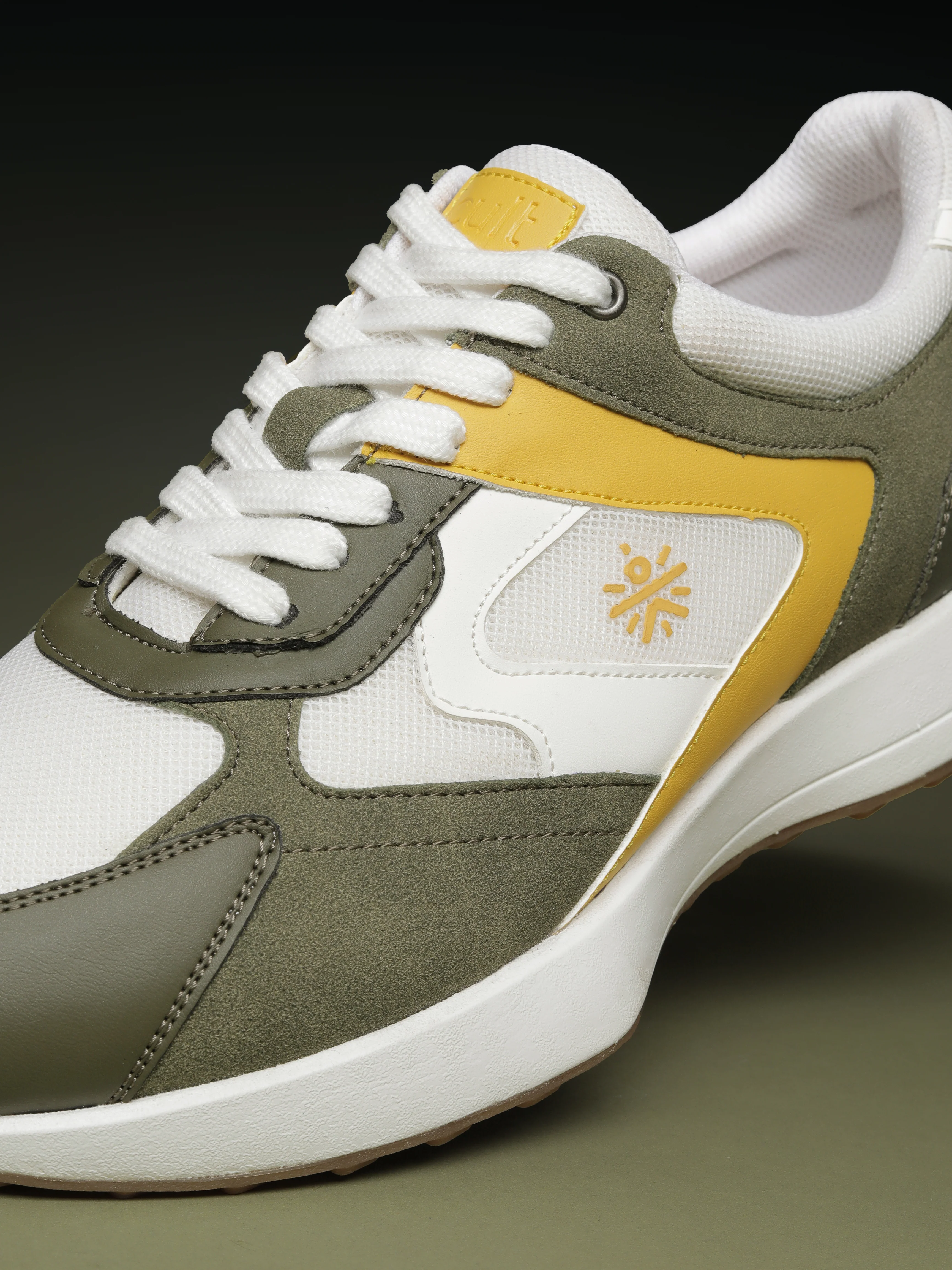 cult Men's EasyBreezy Sneakers - White/Olive - Image 8