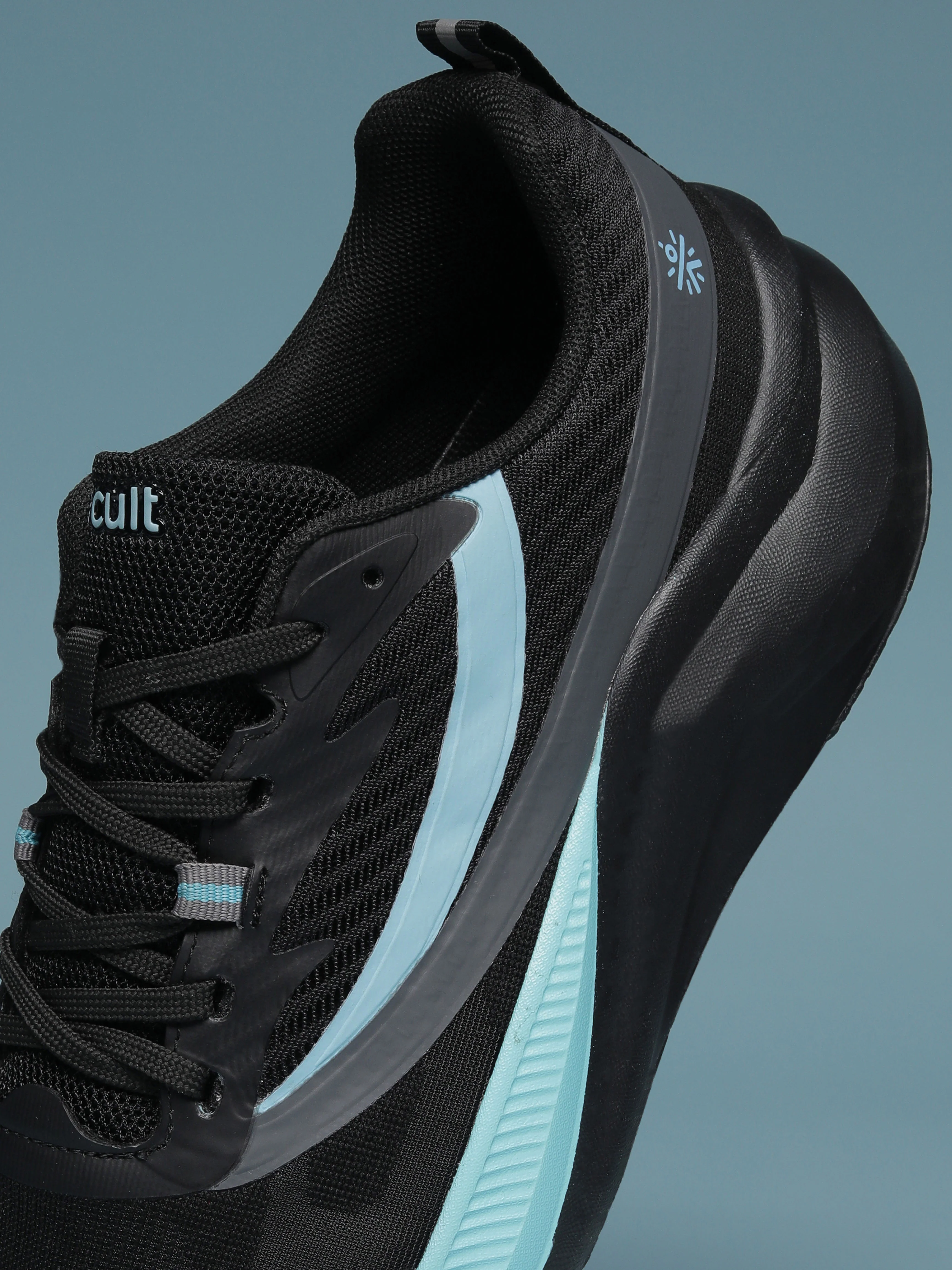 cult Men's Envo Running Shoes - Black/Aqua - Image 10