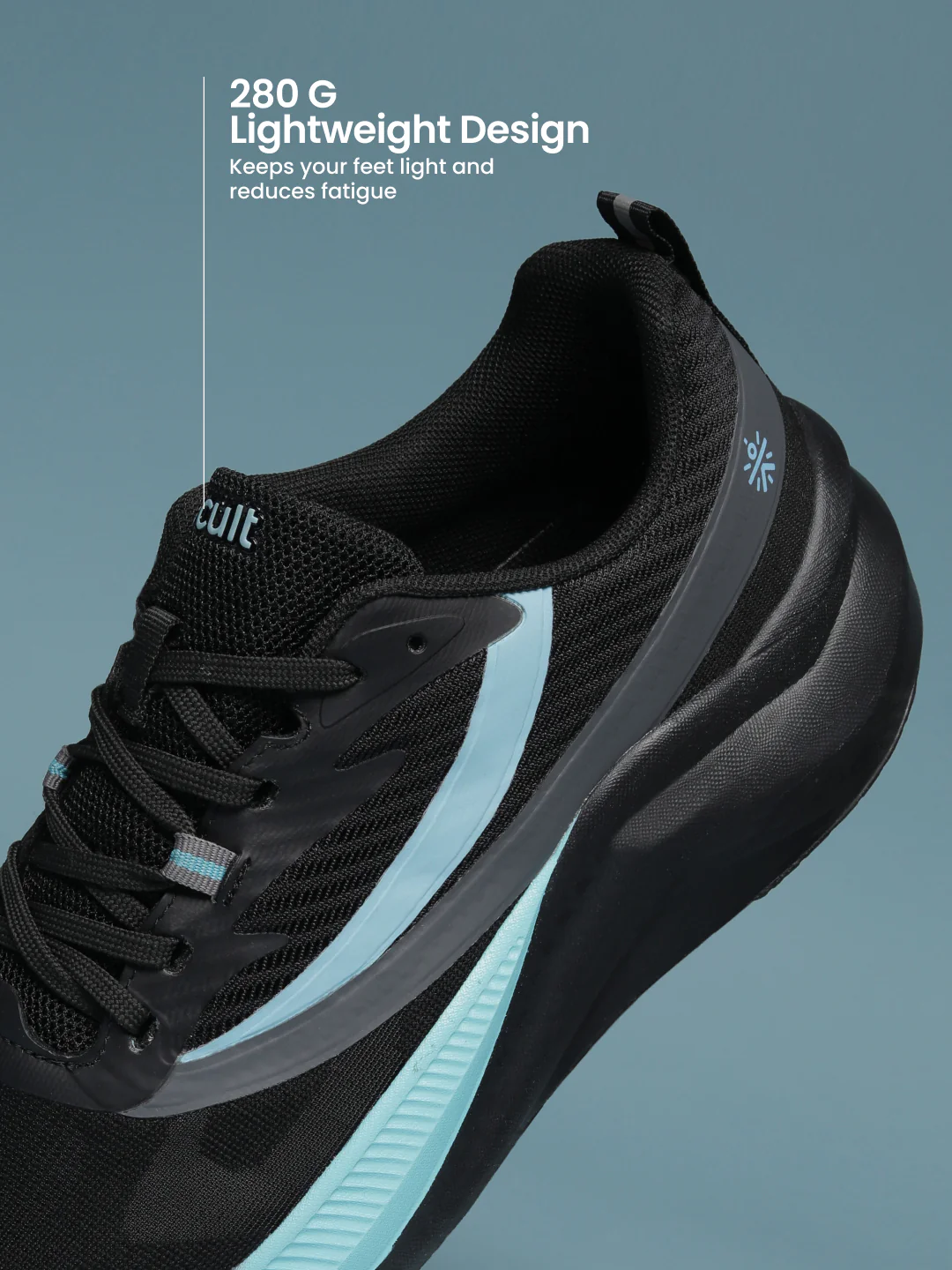 cult Men's Envo Running Shoes - Black/Aqua - Image 6