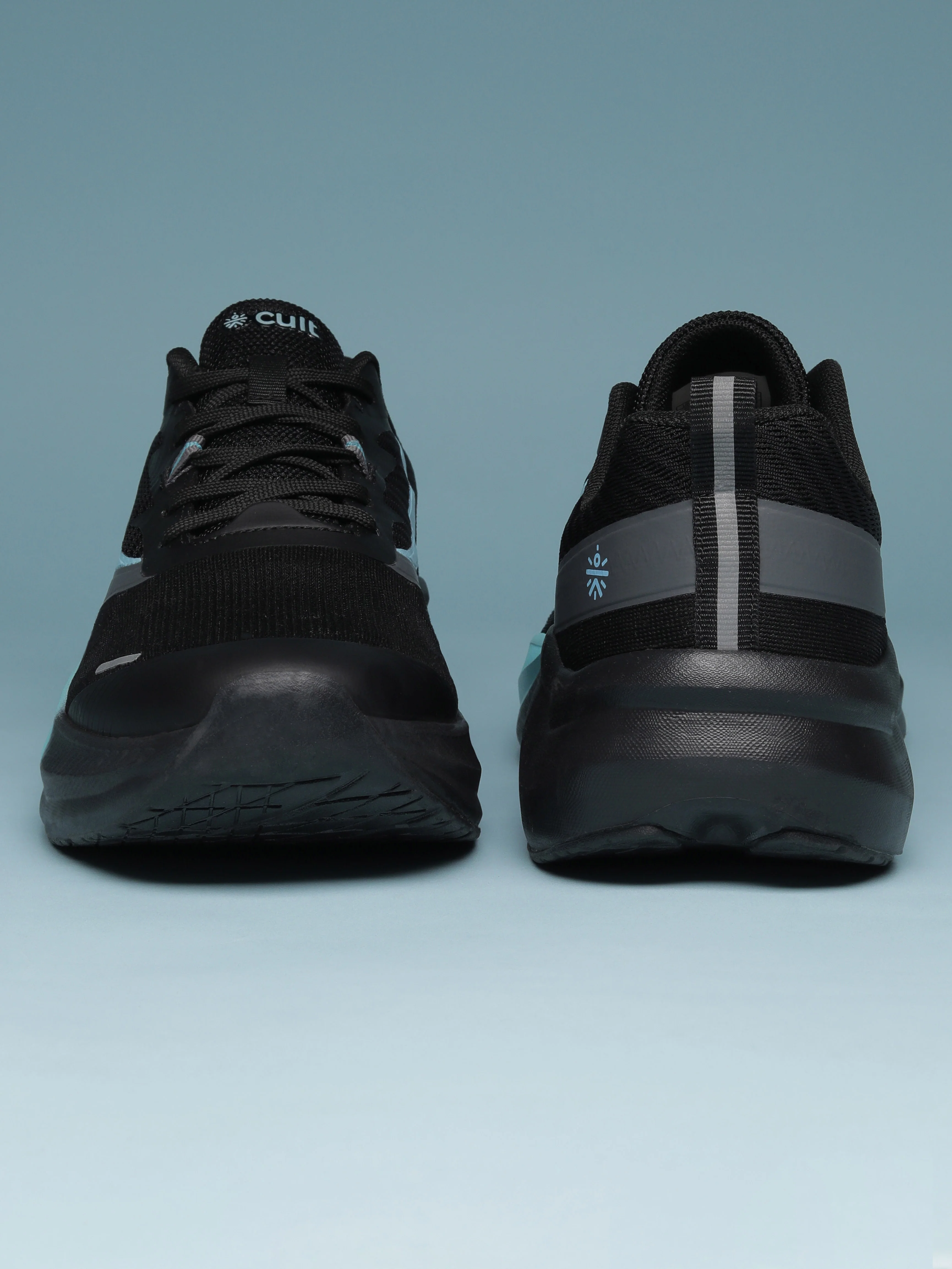 cult Men's Envo Running Shoes - Black/Aqua - Image 9