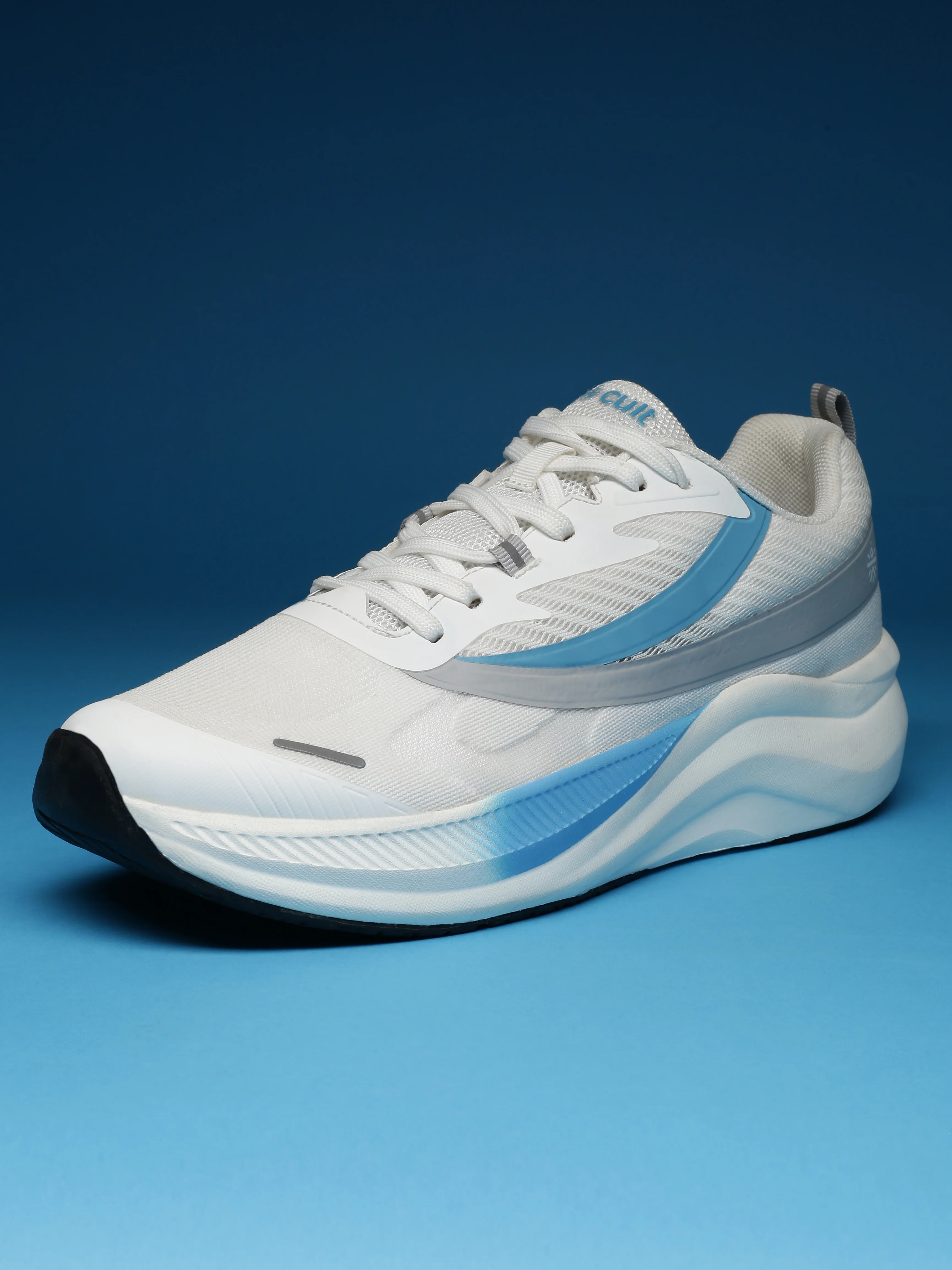 cult Men's Envo Running Shoes - White/Sky Blue - Image 4