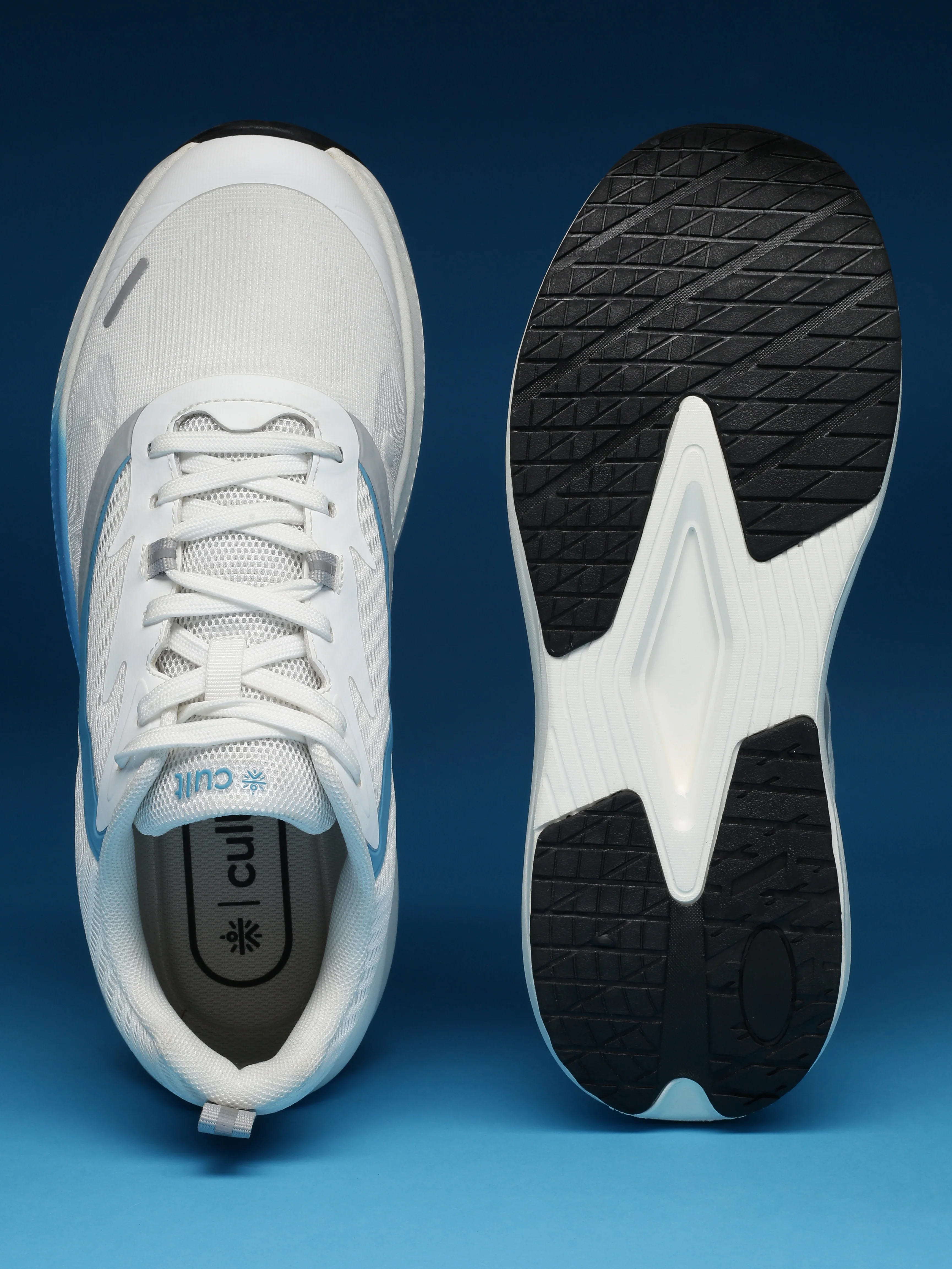 cult Men's Envo Running Shoes - White/Sky Blue - Image 8