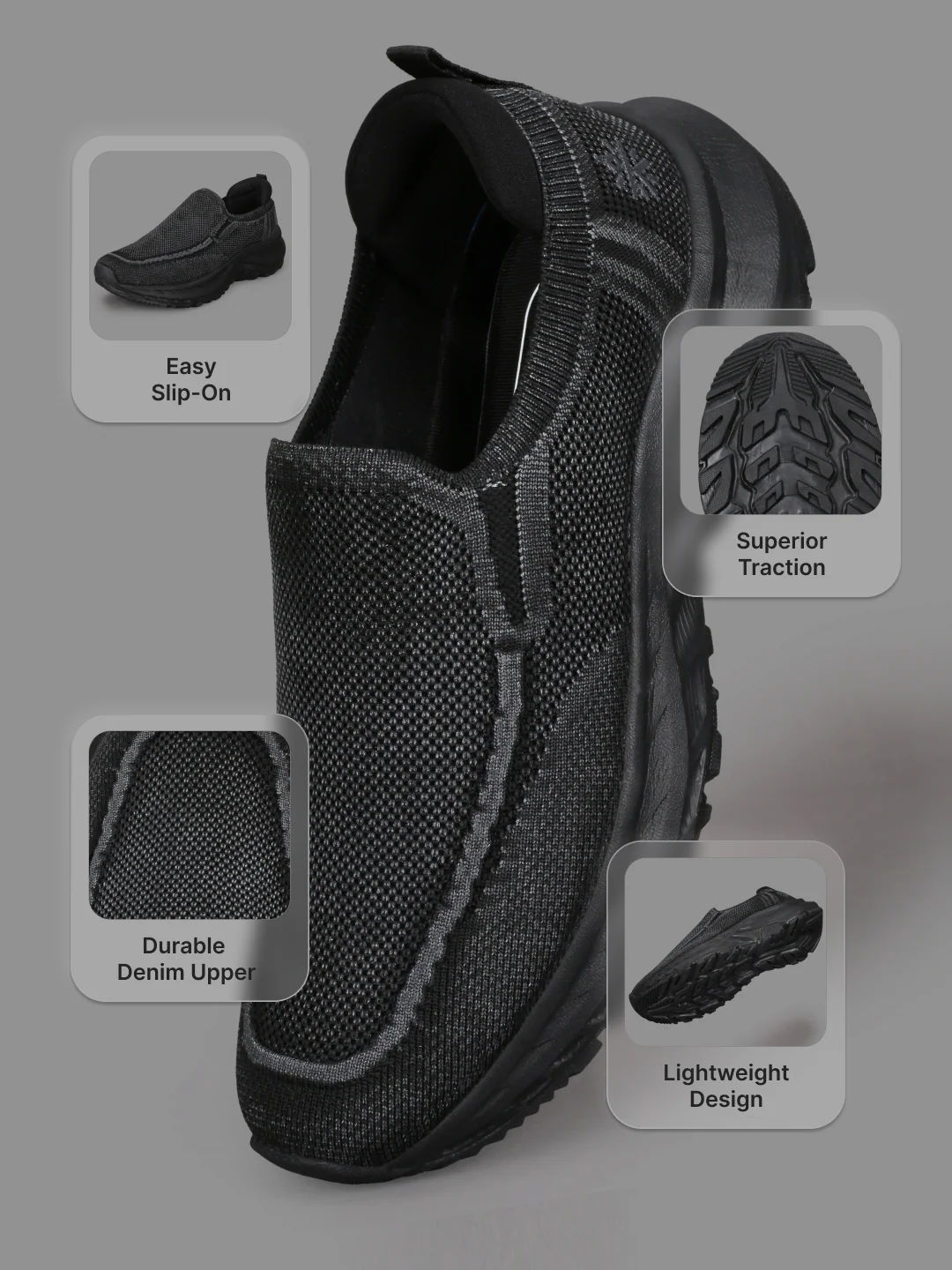 cult Men's Fleeter Slip-On Shoes - Black - Image 5