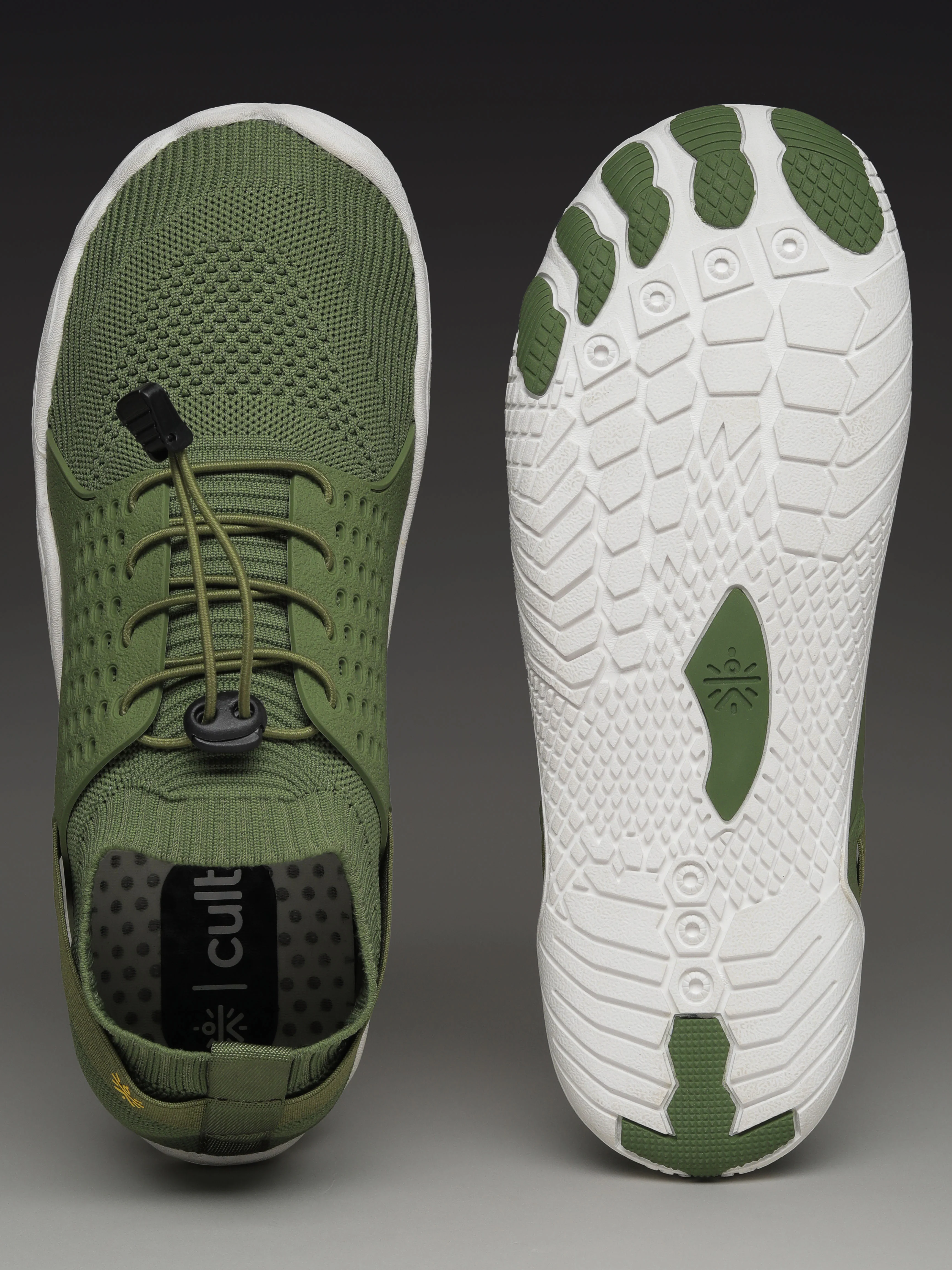 cult Men's FlexKnit Barefoot Training Shoes - Olive - Image 4