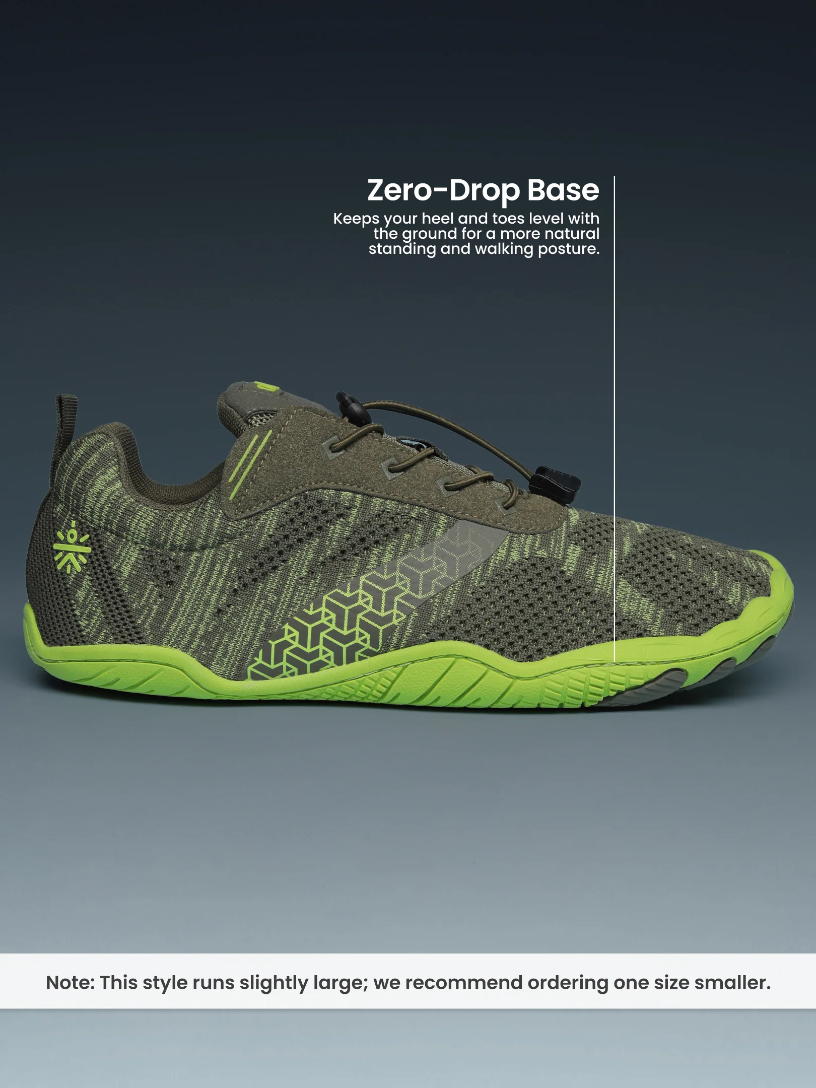 cult Men's KnitFit Barefoot Training Shoes - Olive - Image 3