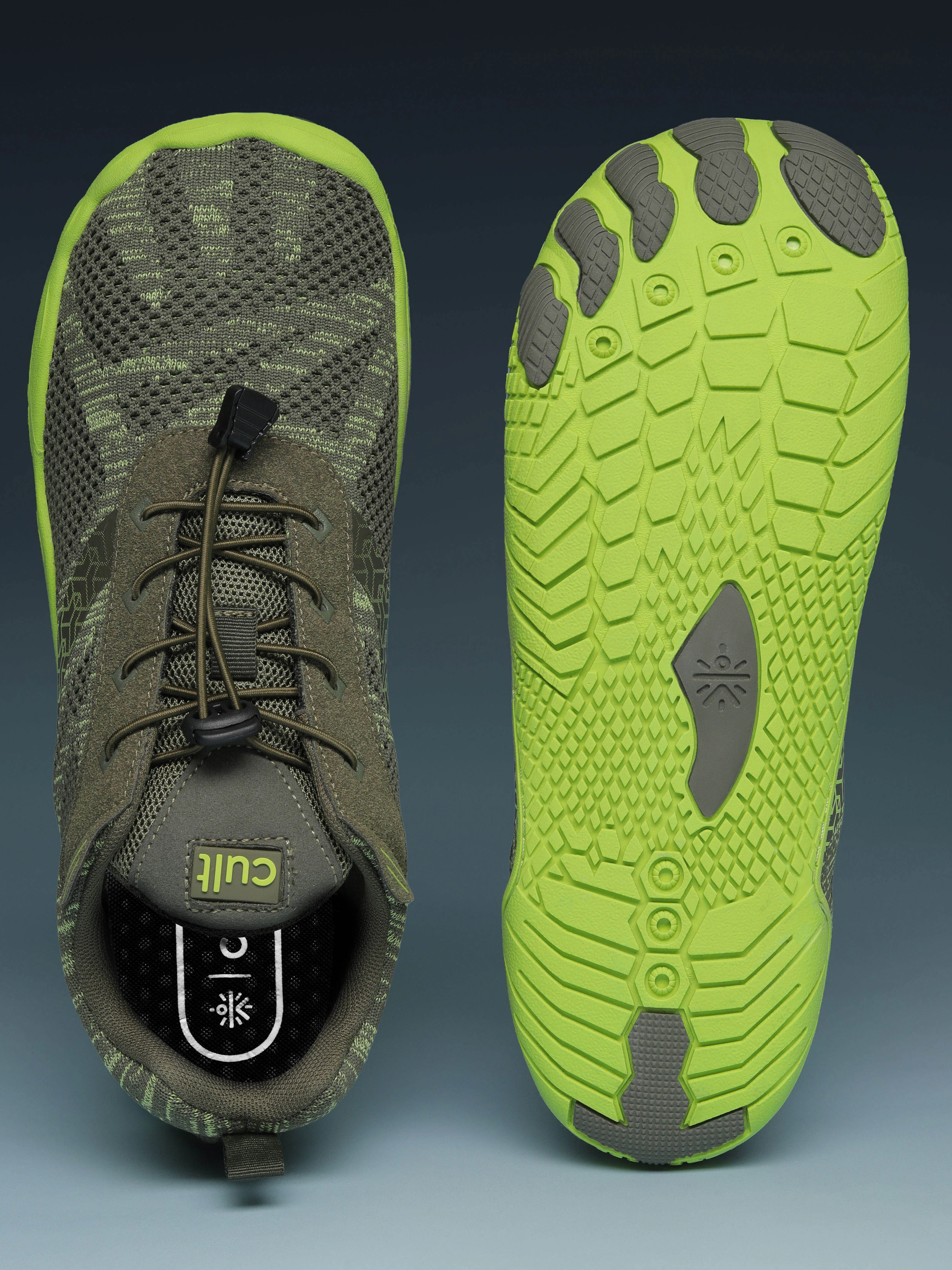 cult Men's KnitFit Barefoot Training Shoes - Olive - Image 4
