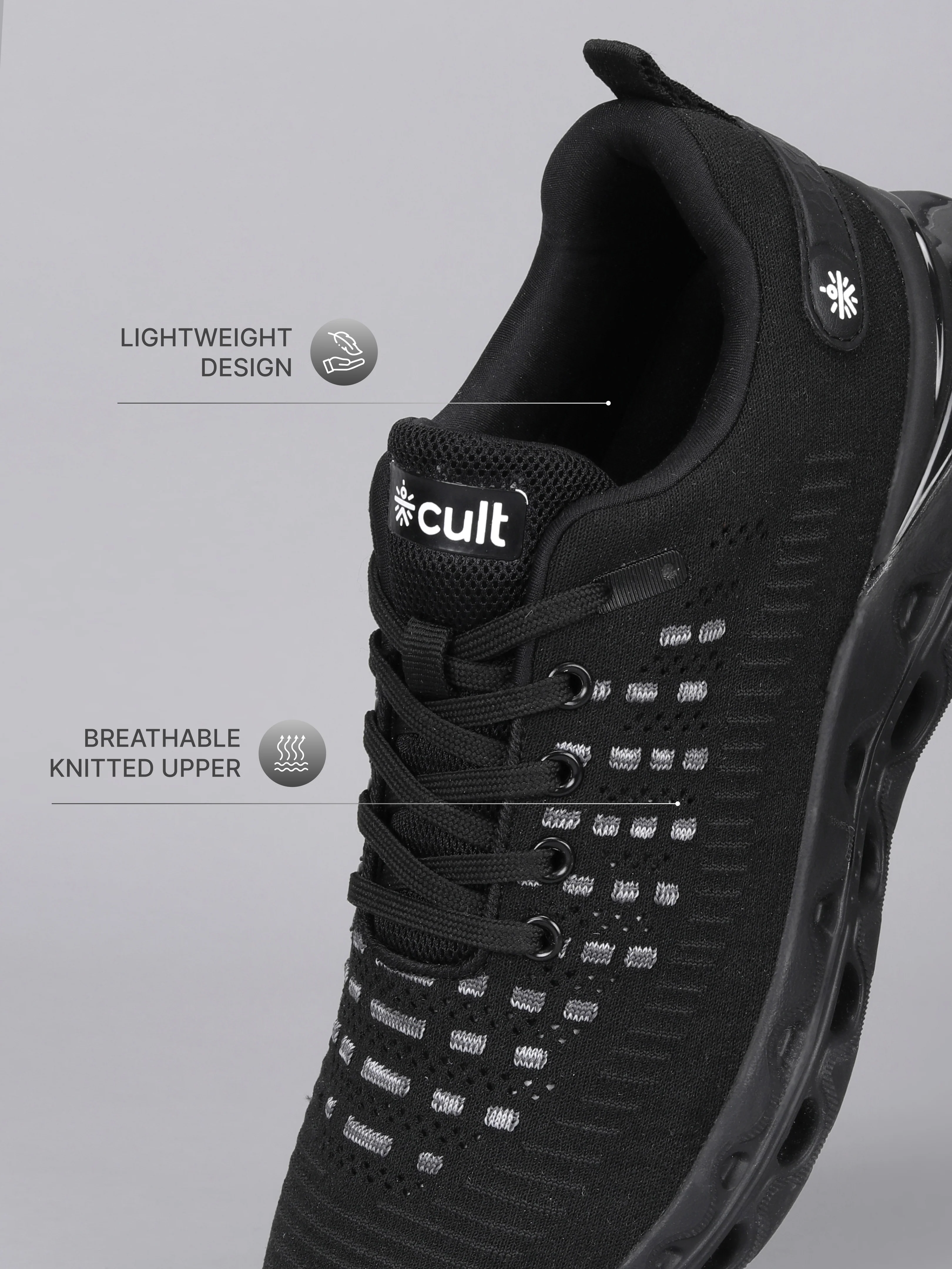 cult Men's Flexora Sneaker Shoes - Black - Image 4