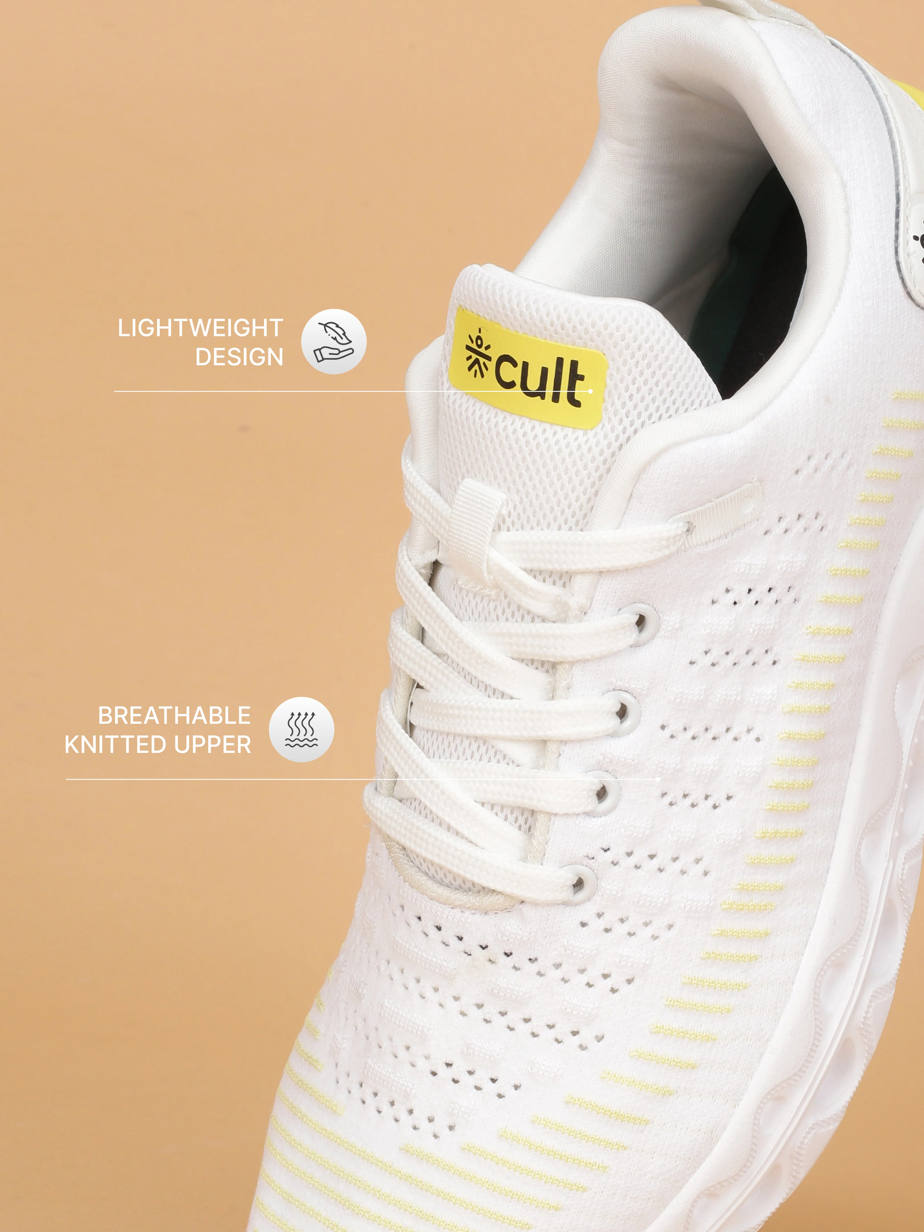 cult Men's Flexora Sneaker Shoes - Yellow - Image 5
