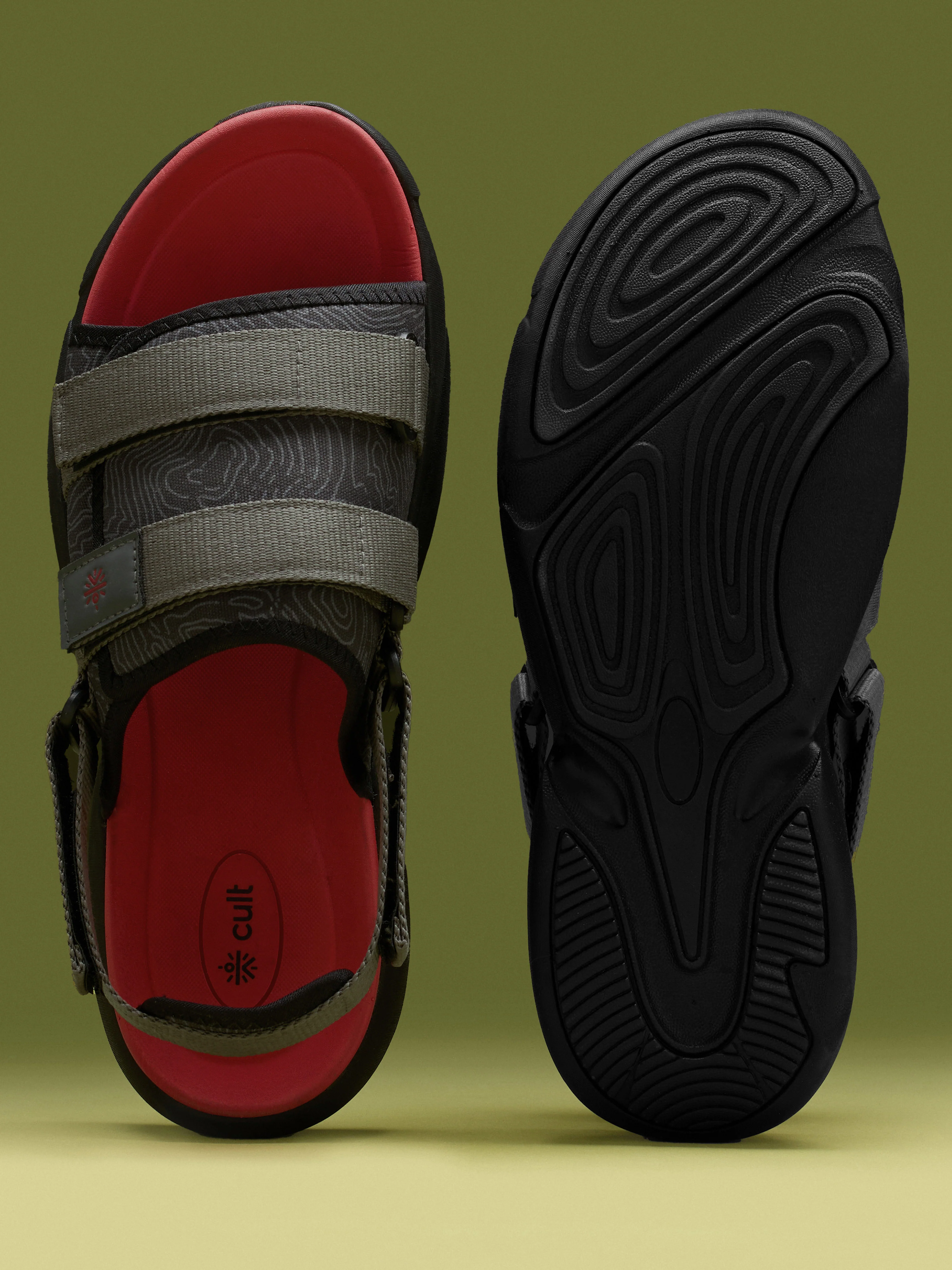 cult Men's FlexStrap Sandals - Black - Image 10