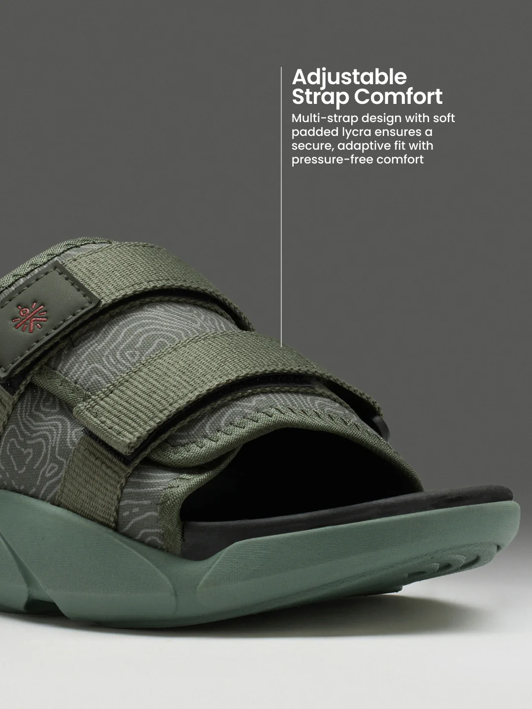 cult Men's FlexStrap Sandals - Olive - Image 5