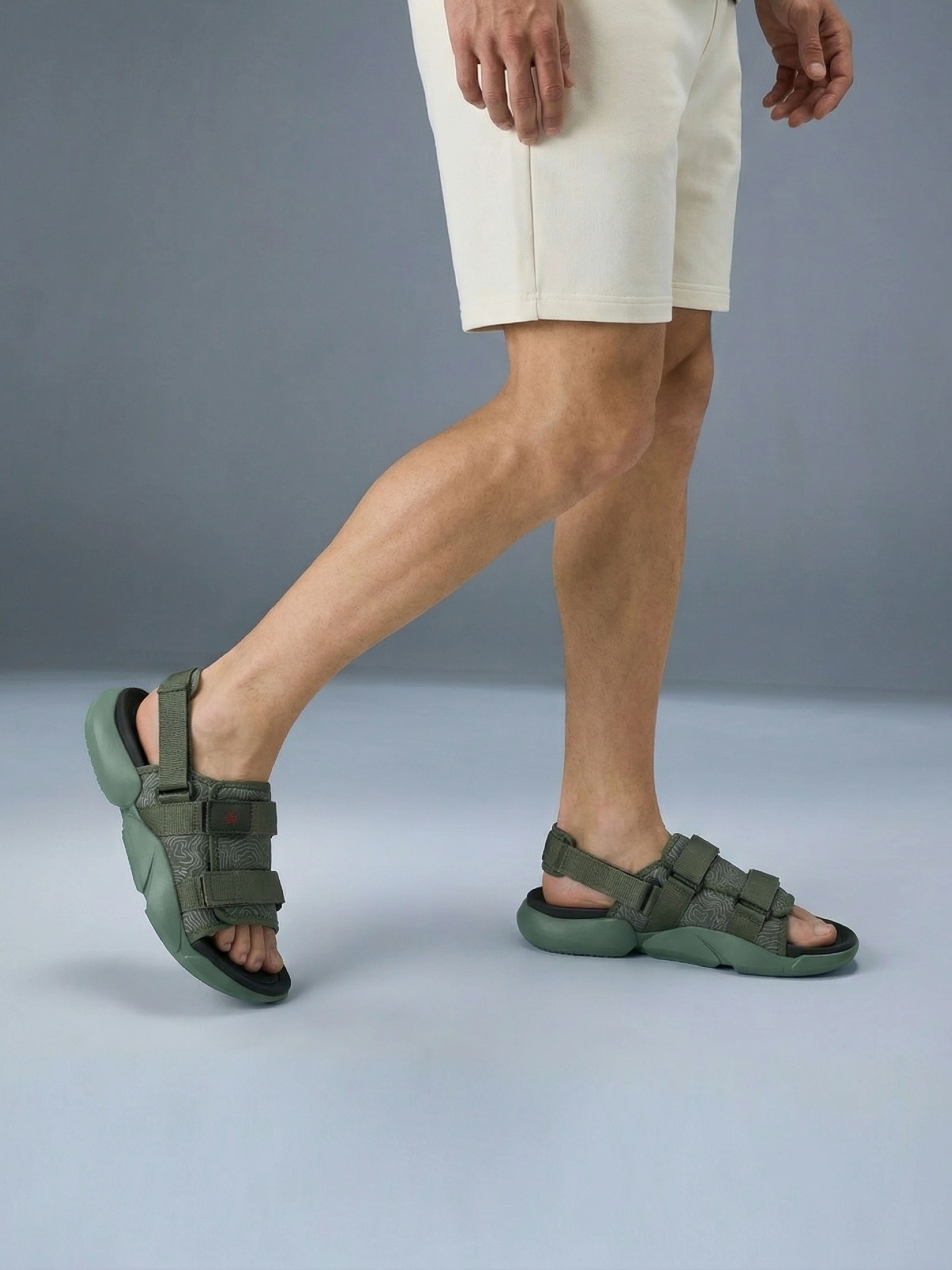 cult Men's FlexStrap Sandals - Olive - Image 7