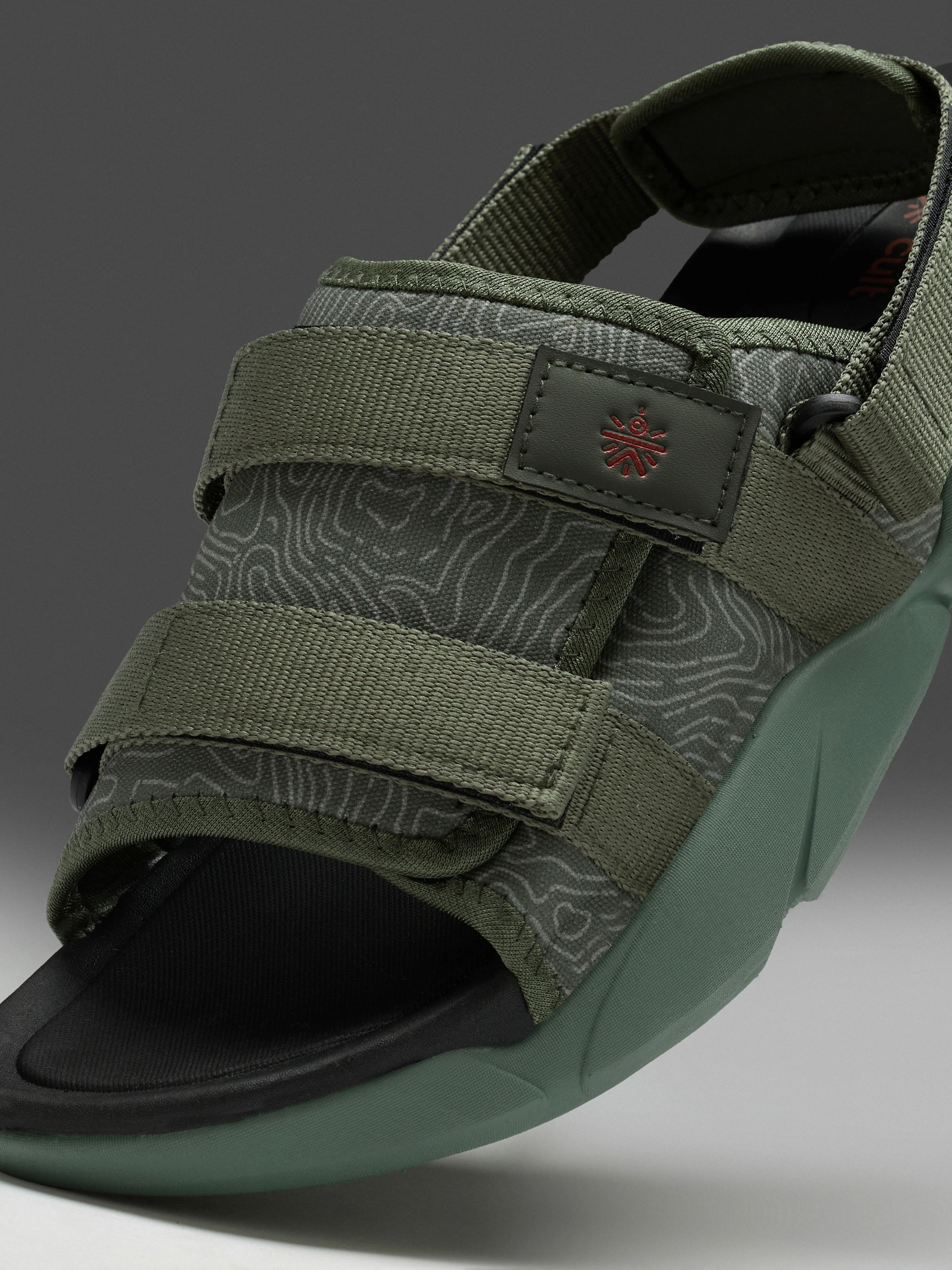 cult Men's FlexStrap Sandals - Olive - Image 9