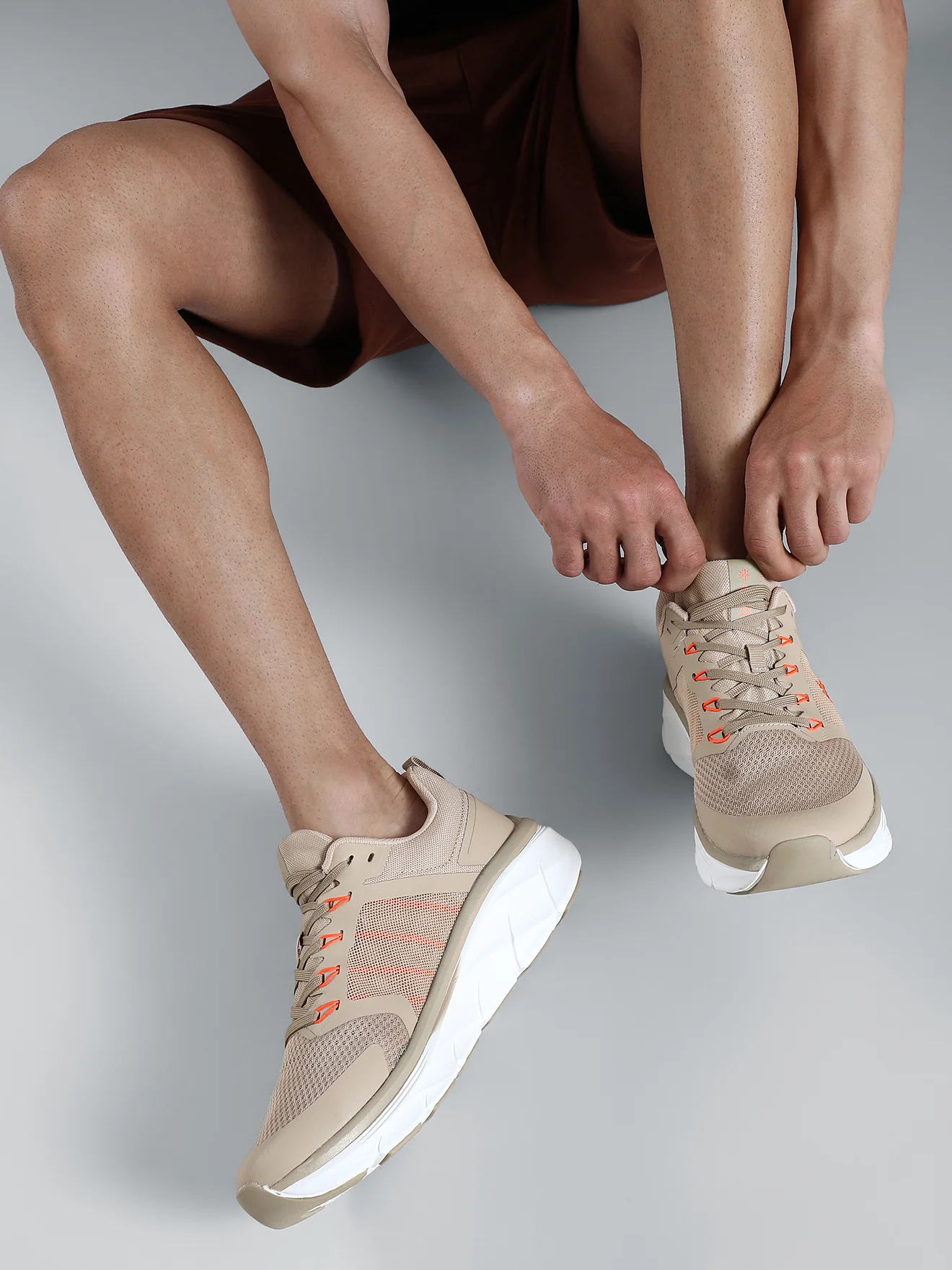 cult Men's Flint Running Shoes - Beige - Image 6