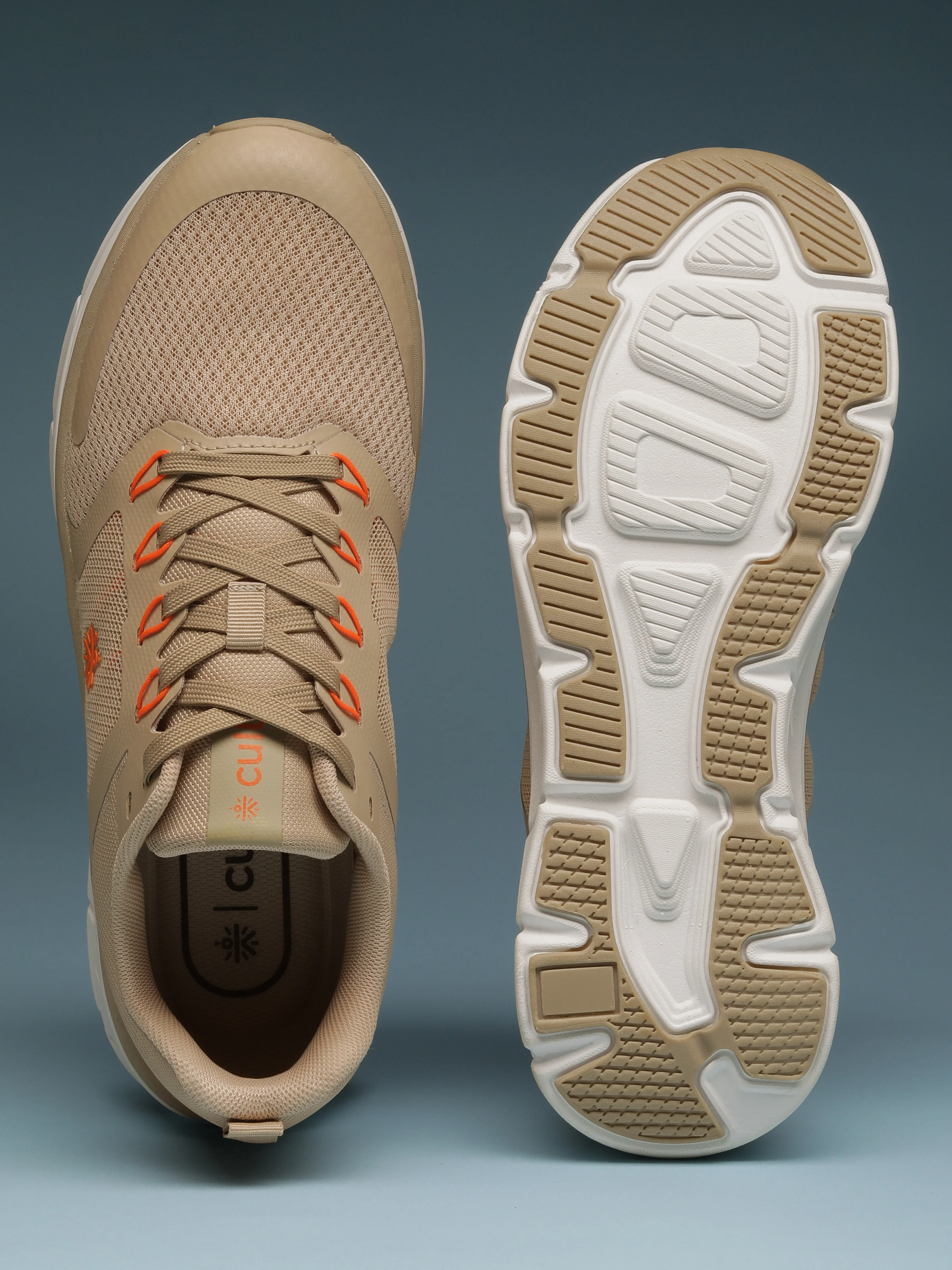 cult Men's Flint Running Shoes - Beige - Image 9