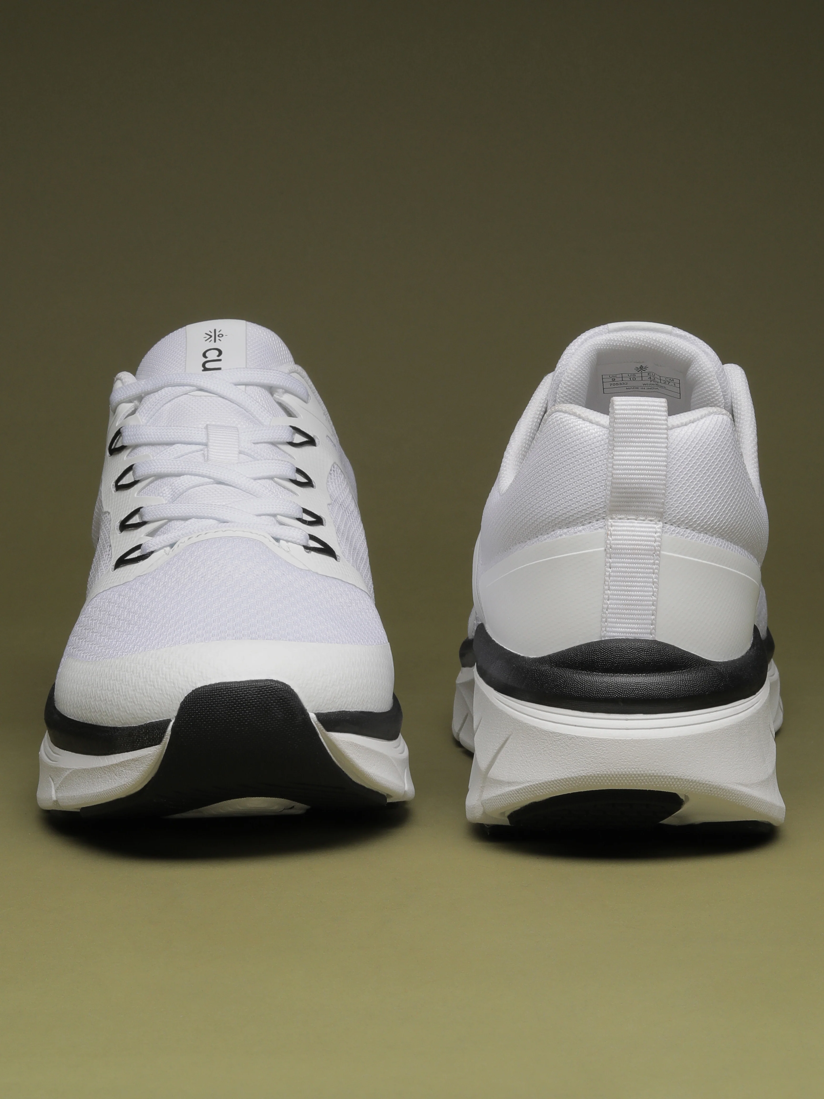 cult Men's Flint Running Shoes - White/Black - Image 10