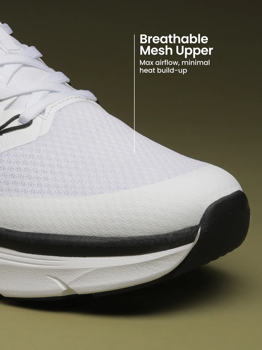 cult Men's Flint Running Shoes - White/Black - Image 4