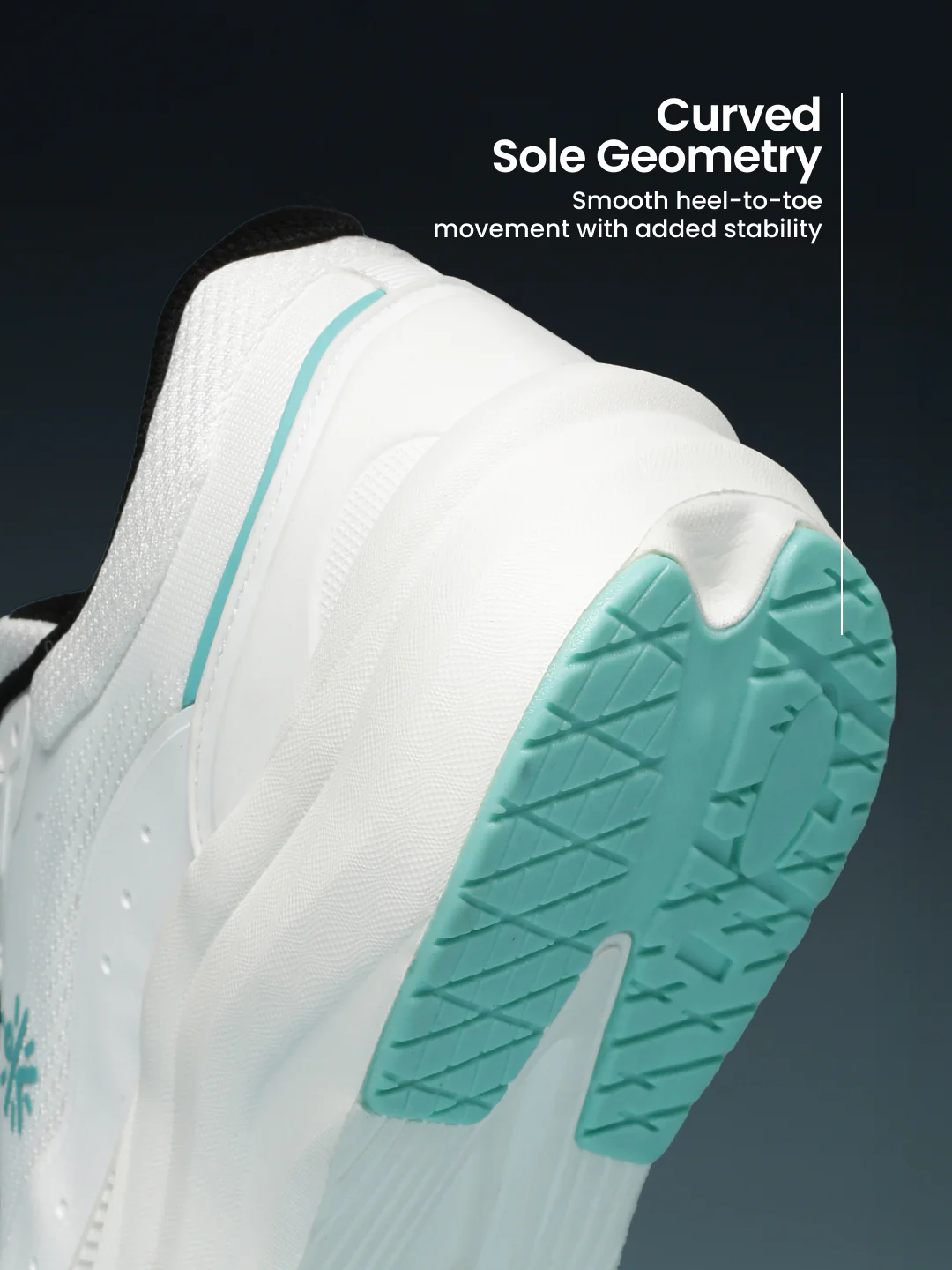 cult Men's FlowPro Walking Shoes - White/Sea Green - Image 5