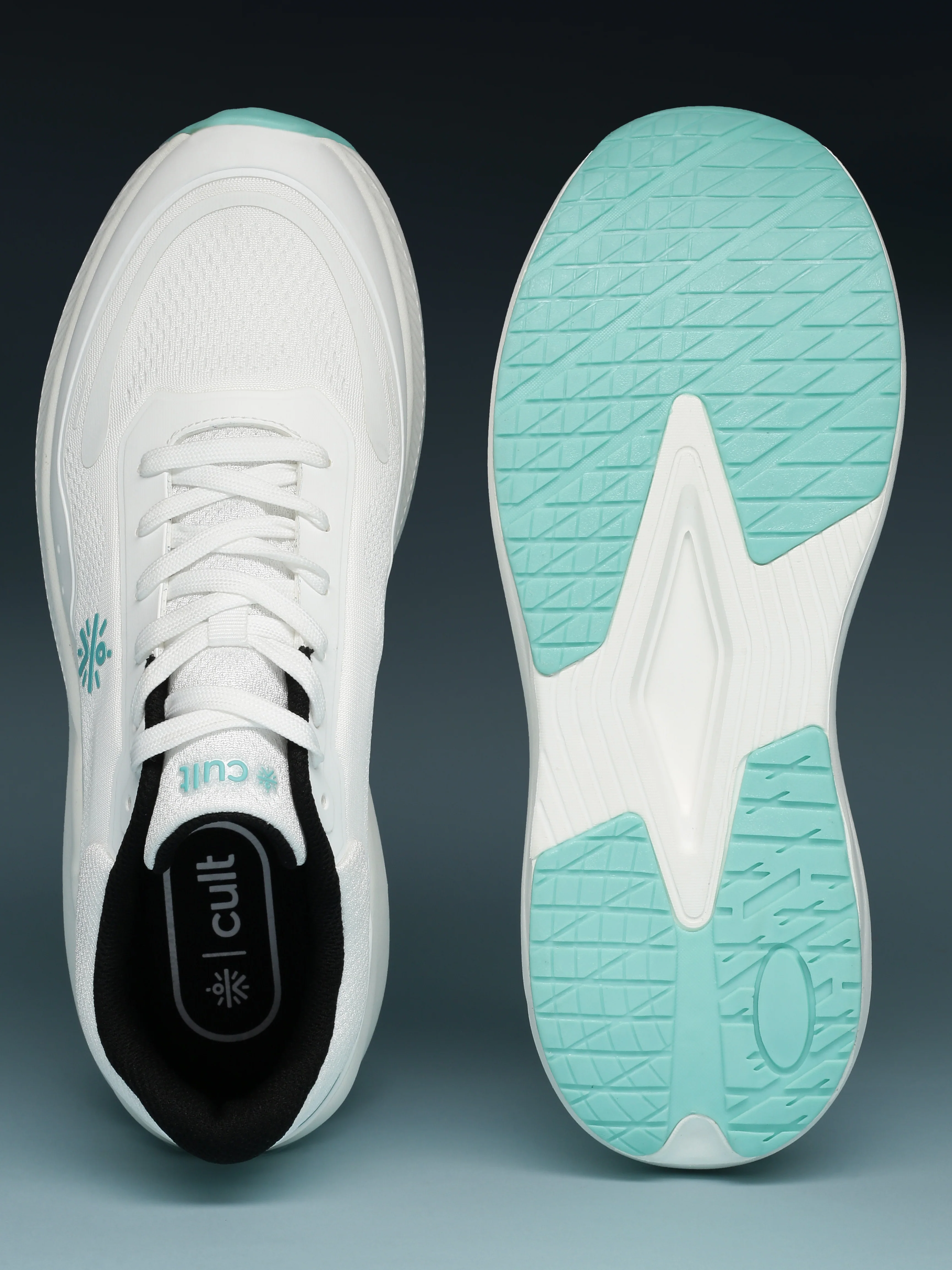 cult Men's FlowPro Walking Shoes - White/Sea Green - Image 9