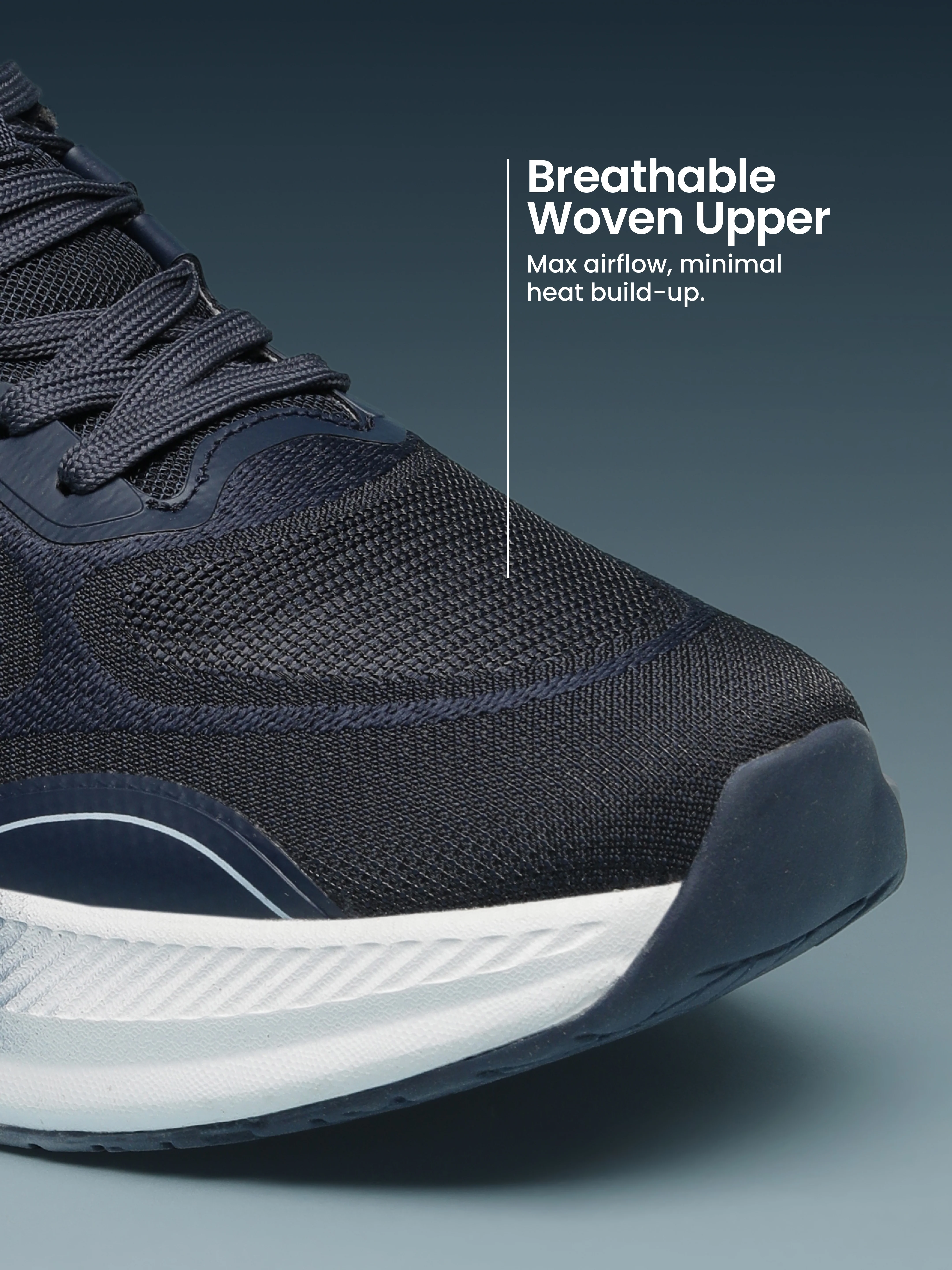 cult Men's Flowtech Running Shoes - Navy/Ice Blue - Image 4