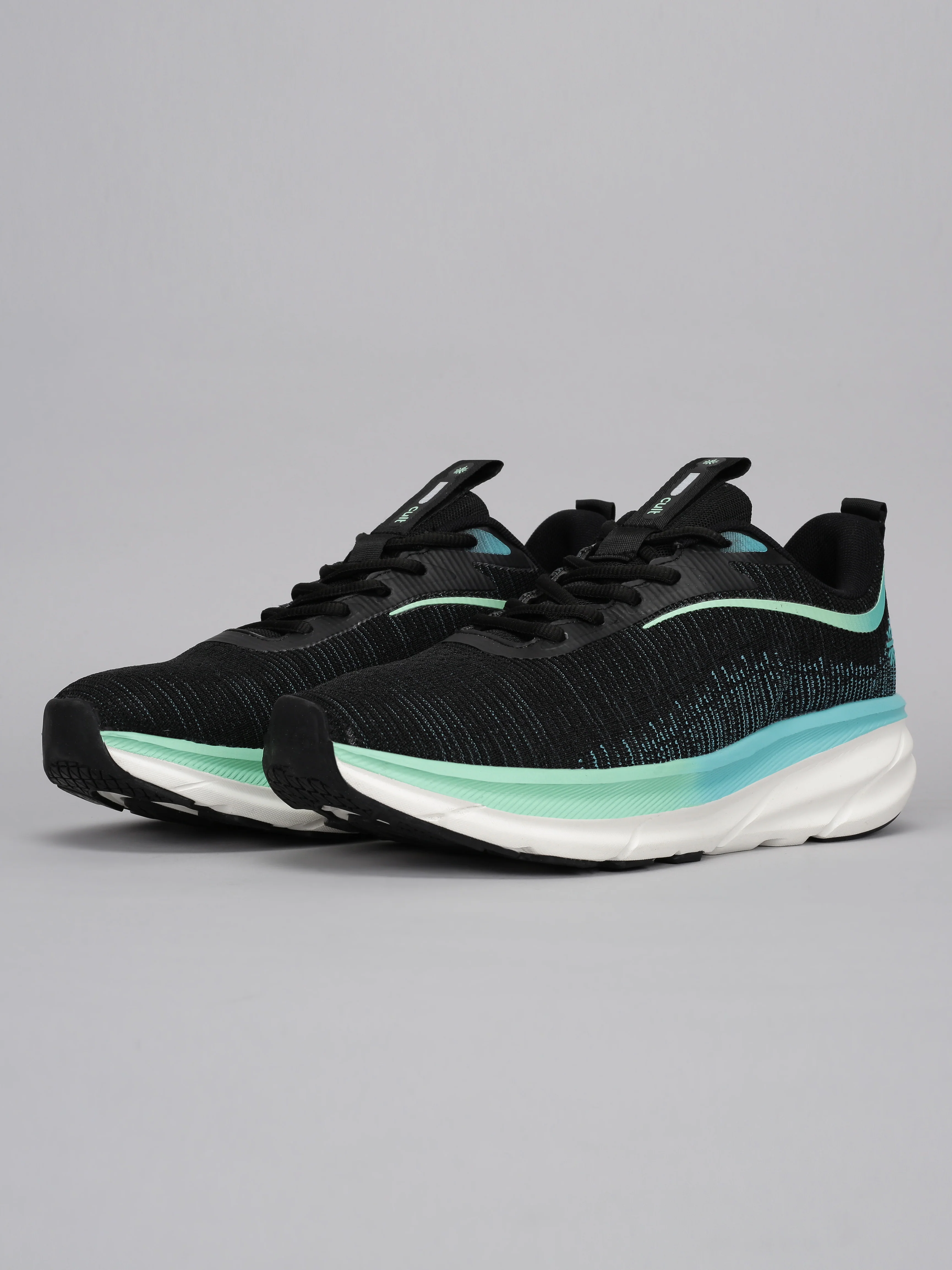 cult Men's Flytor Running Shoes - Black/Sea Green - Image 11