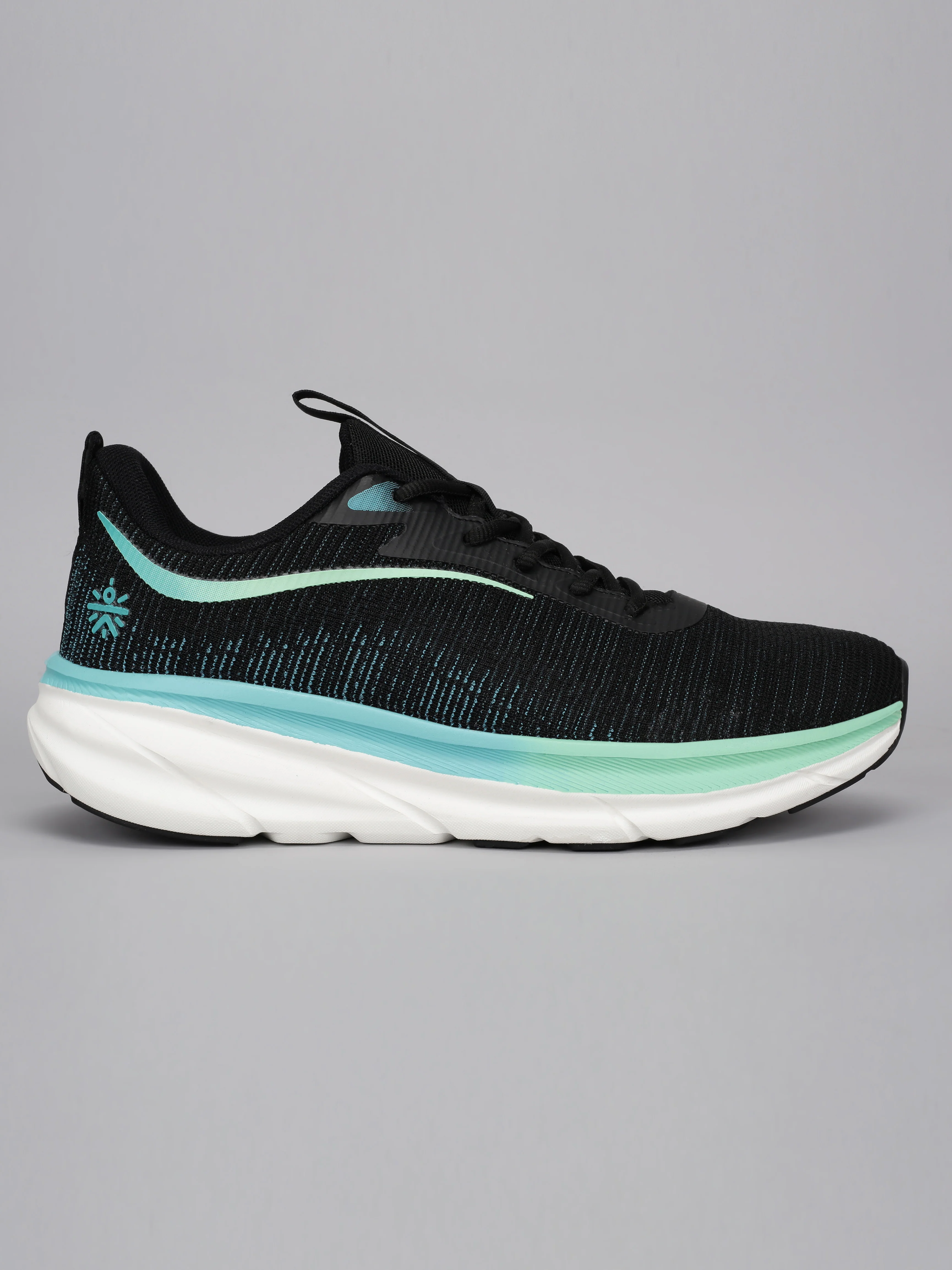 cult Men's Flytor Running Shoes - Black/Sea Green - Image 3