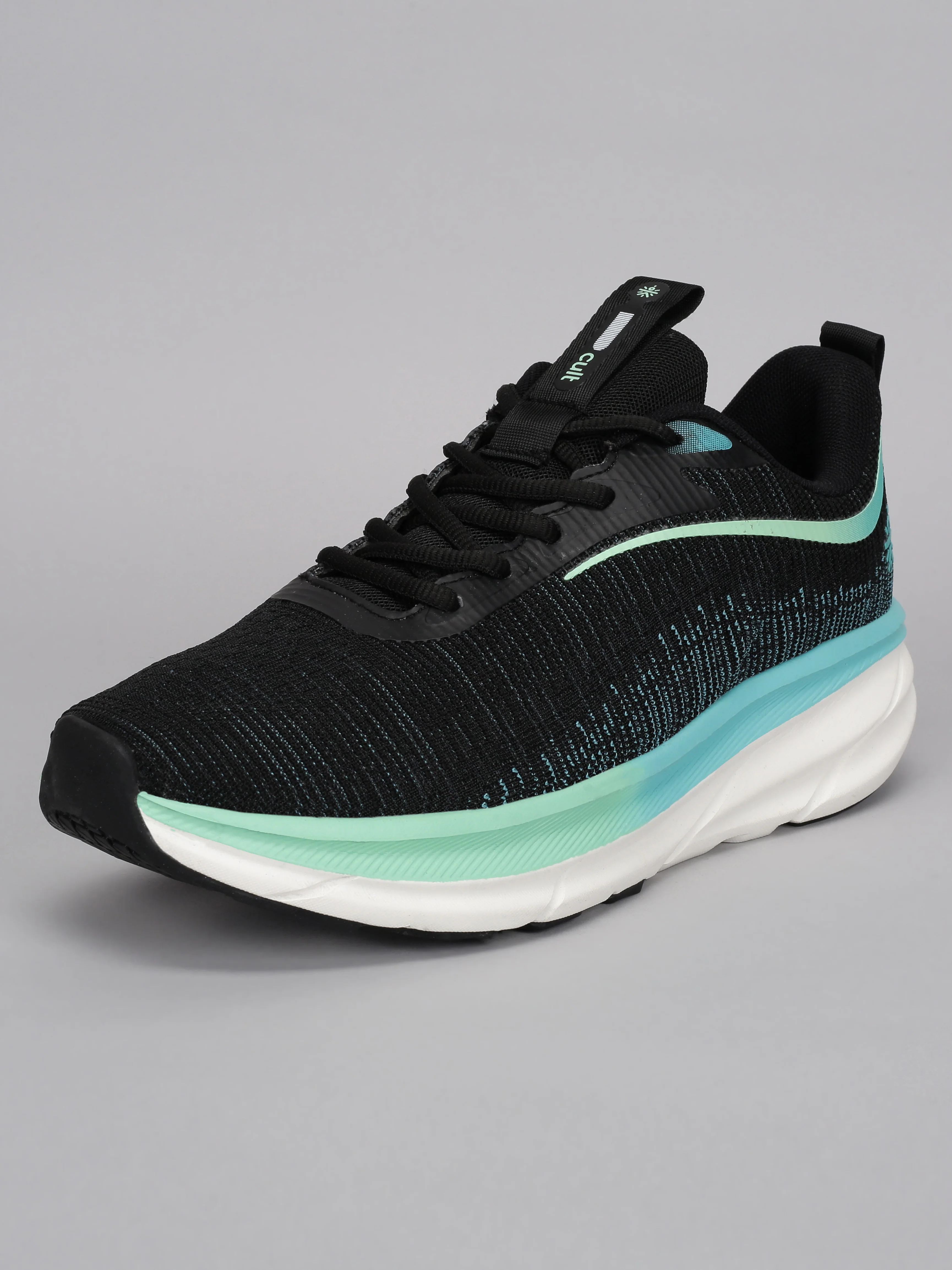 cult Men's Flytor Running Shoes - Black/Sea Green - Image 8