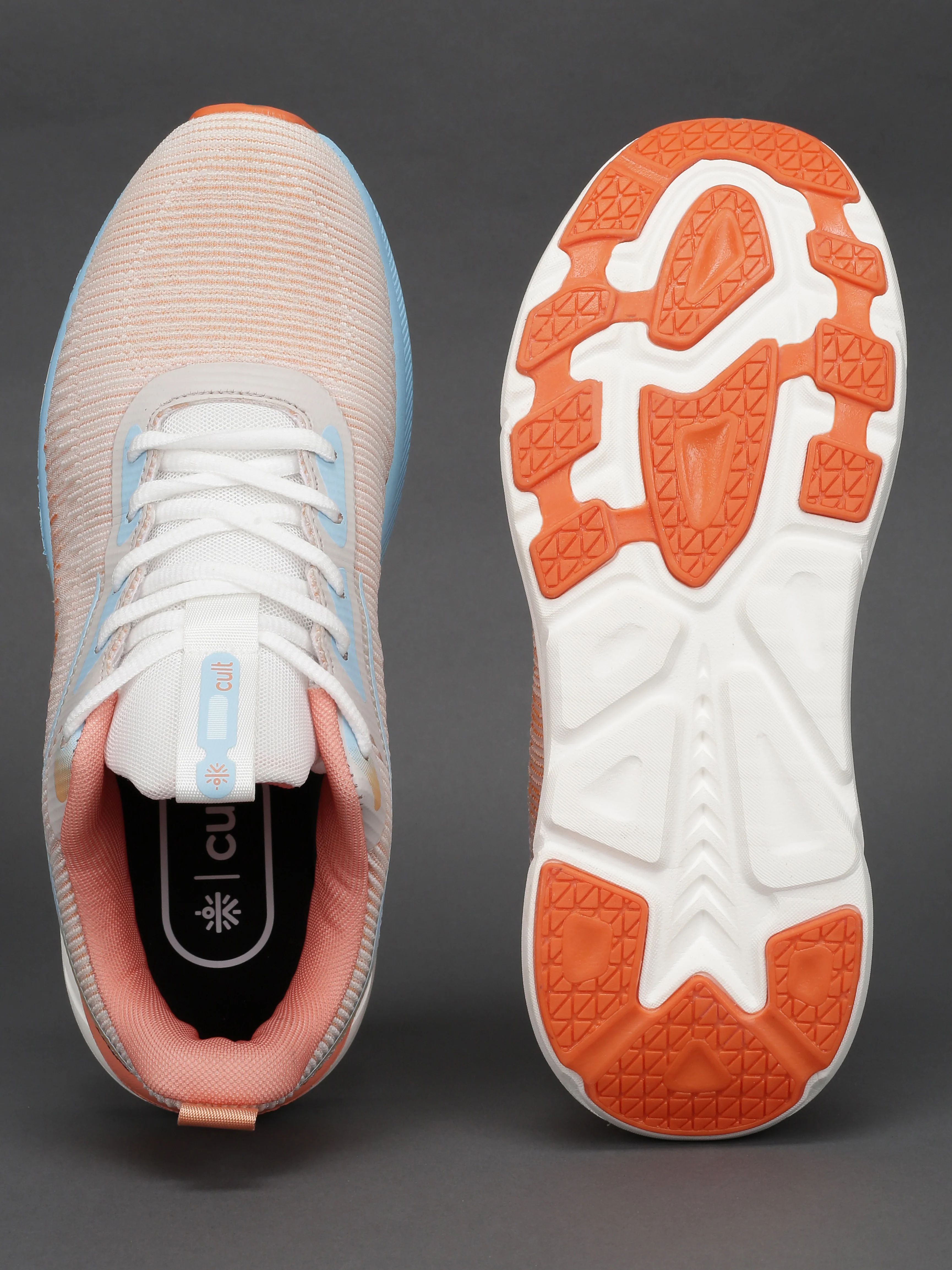 cult Men's Flytor Running Shoes - L. Peach/Ice Blue - Image 7