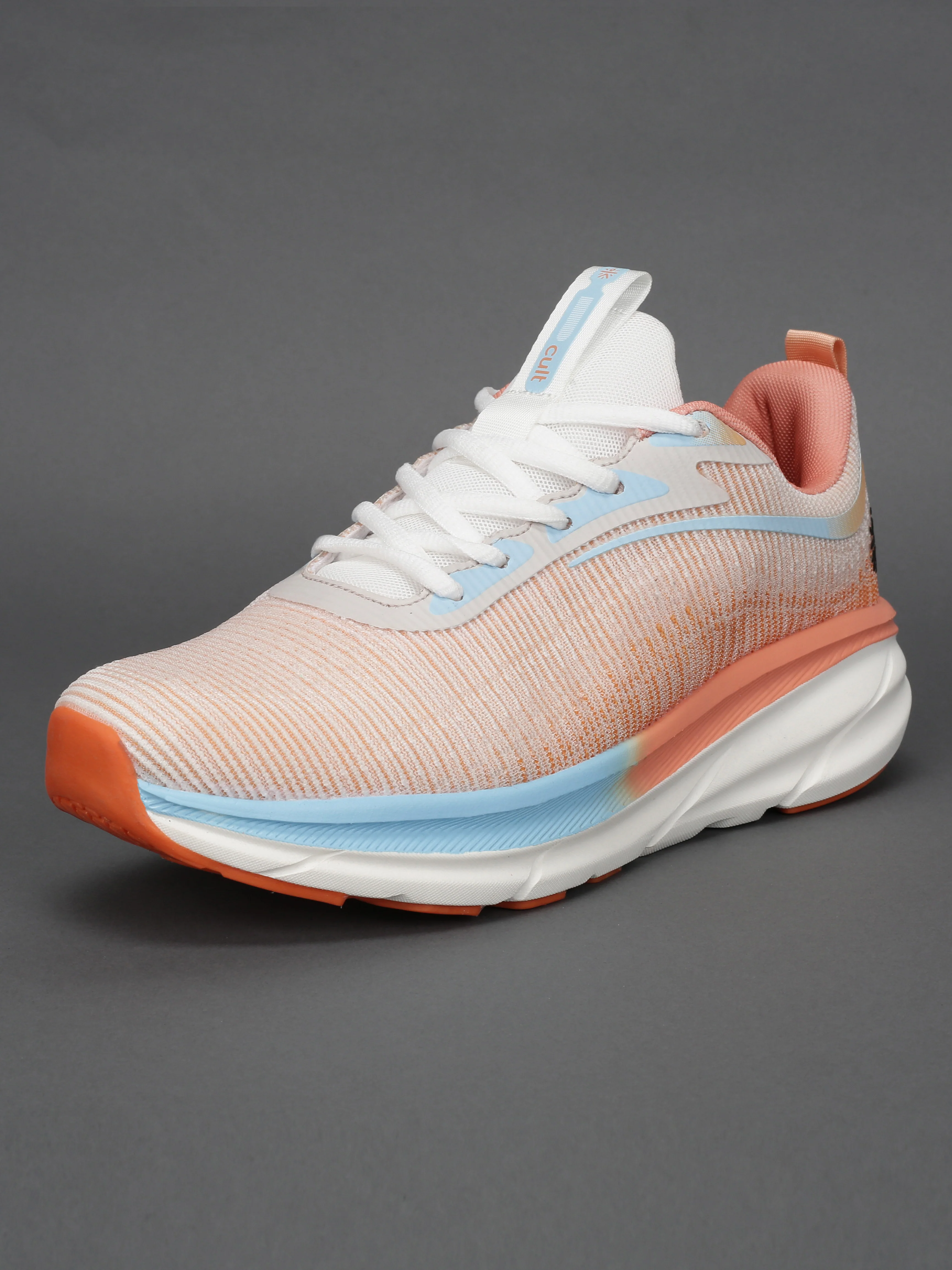 cult Men's Flytor Running Shoes - L. Peach/Ice Blue - Image 8
