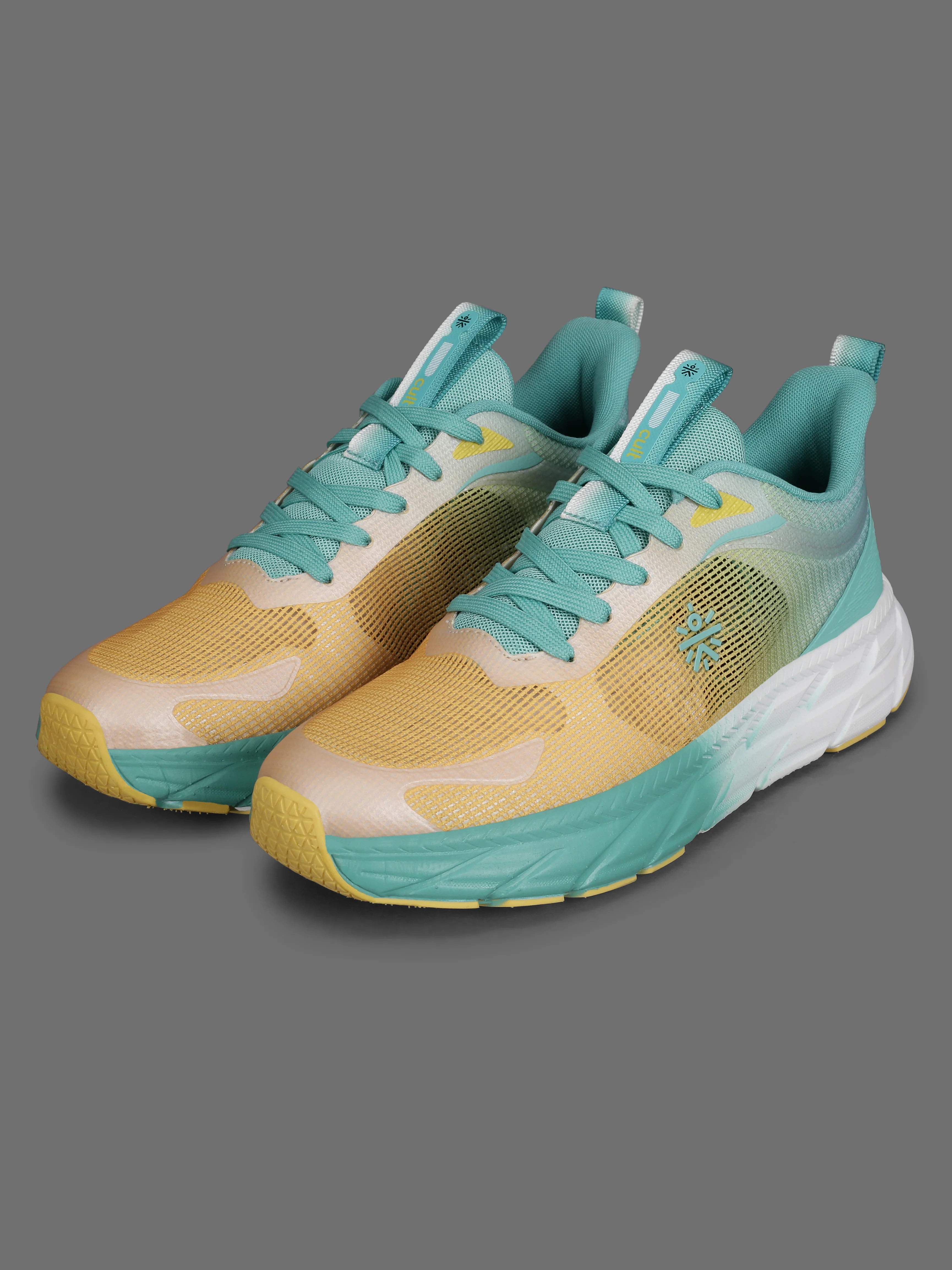 cult Men's Fortis Casual Shoes - Yellow/Mint Green - Image 10